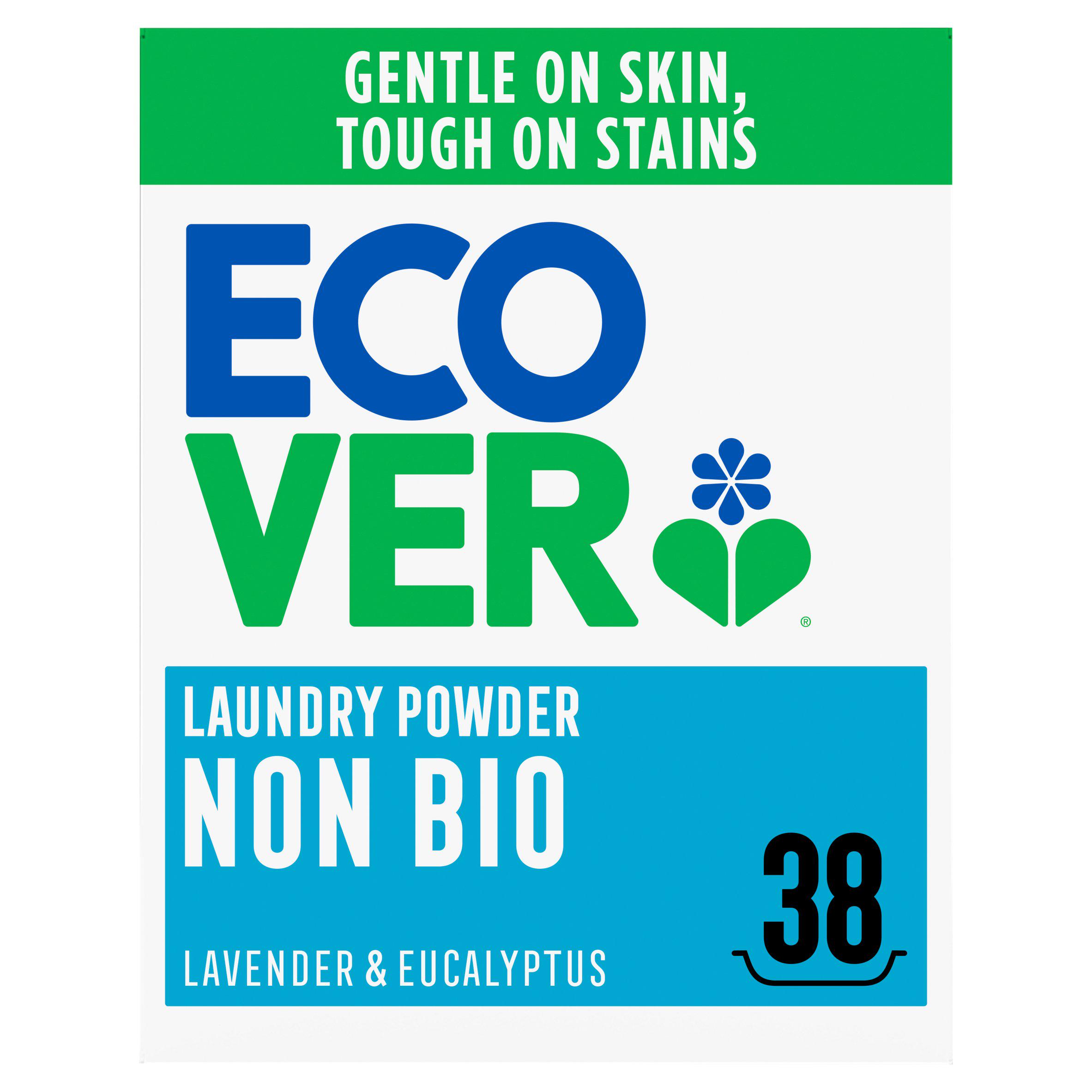 Ecover 38 Washes Lavender & Eucalyptus Non Bio Laundry Washing Powder 1.9kg