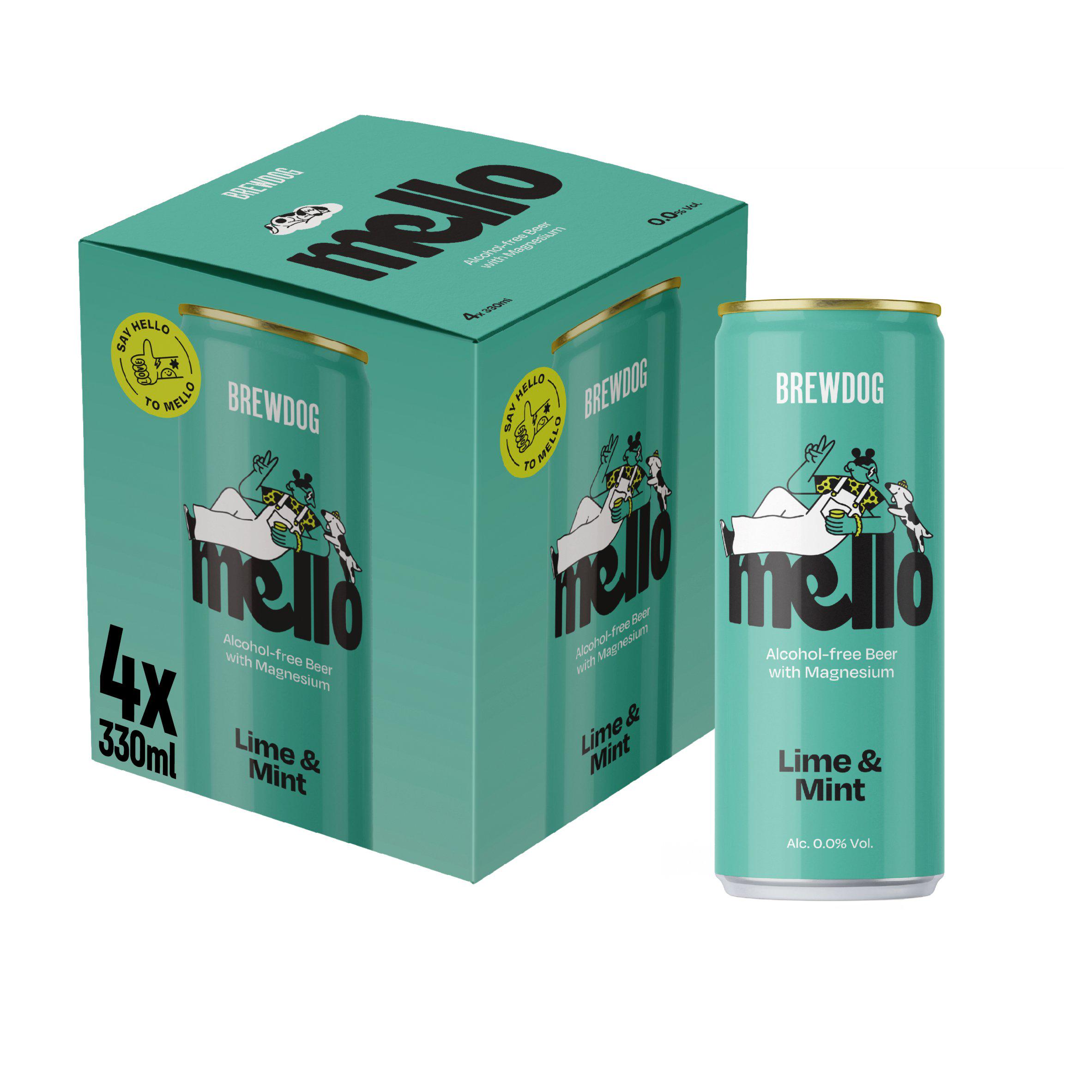 BrewDog Mello Lime & Mint 4 x 330ml