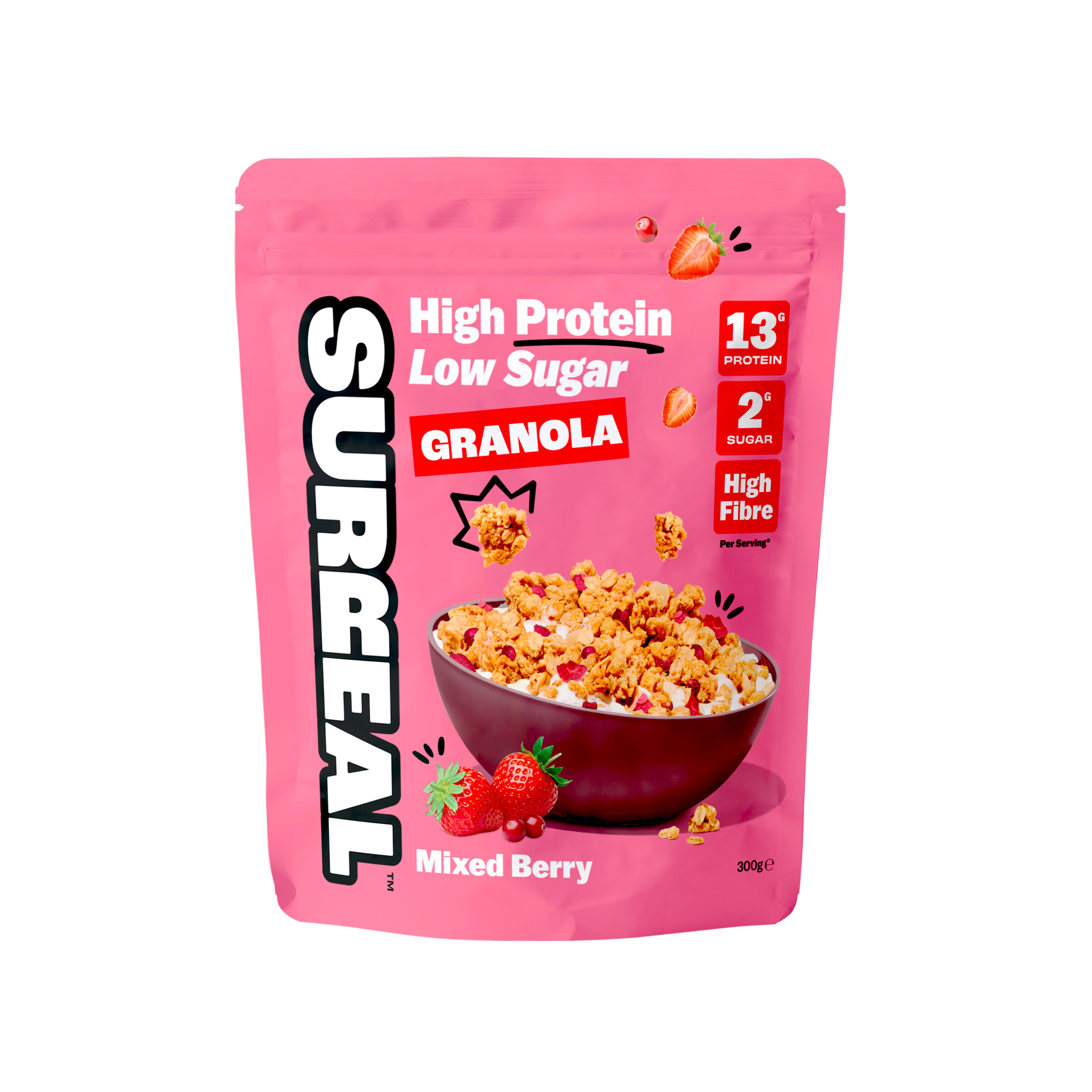 Surreal 300g Mixed Berry High Protein Low Sugar Granola thumbnail 2