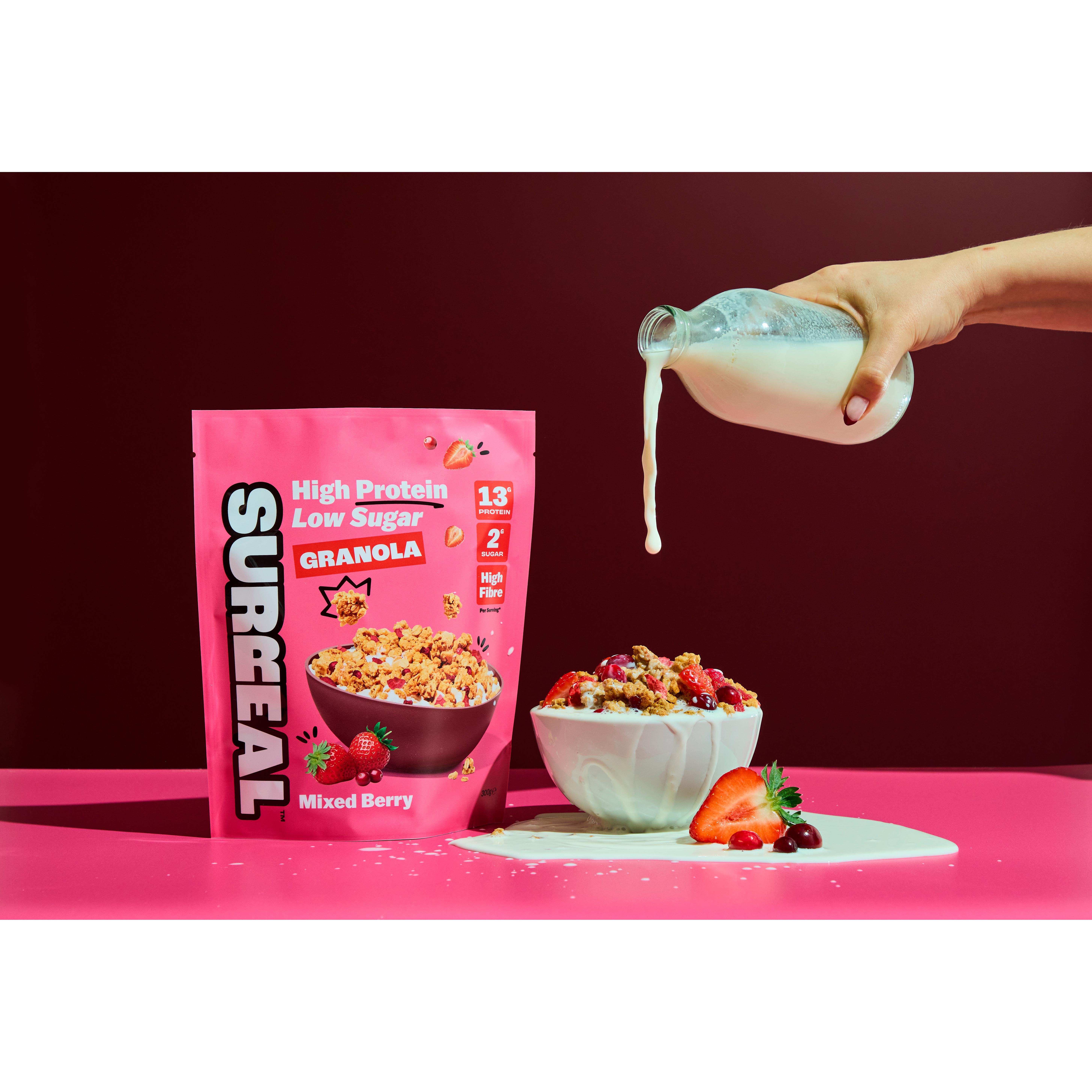 Surreal 300g Mixed Berry High Protein Low Sugar Granola thumbnail 3