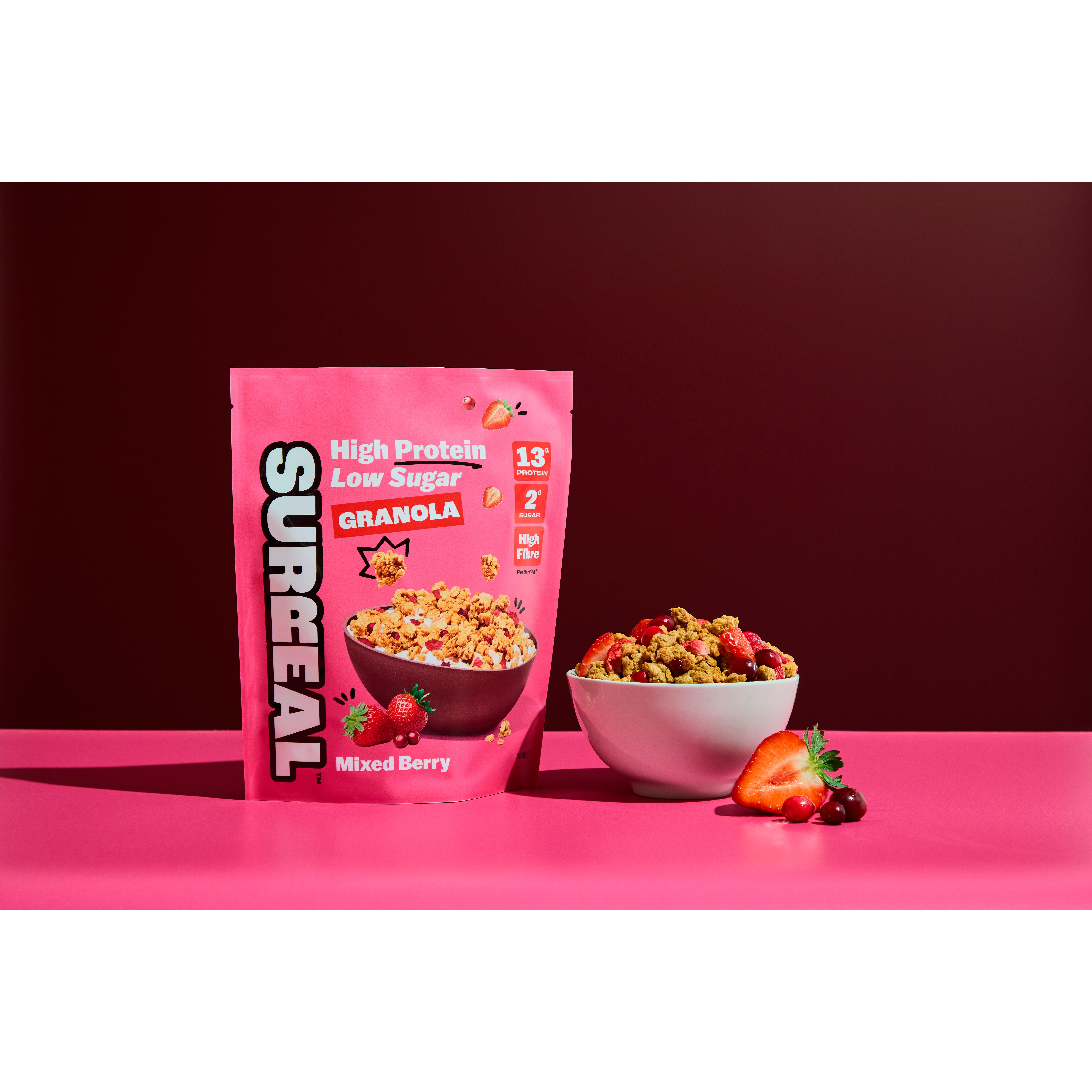 Surreal 300g Mixed Berry High Protein Low Sugar Granola thumbnail 5