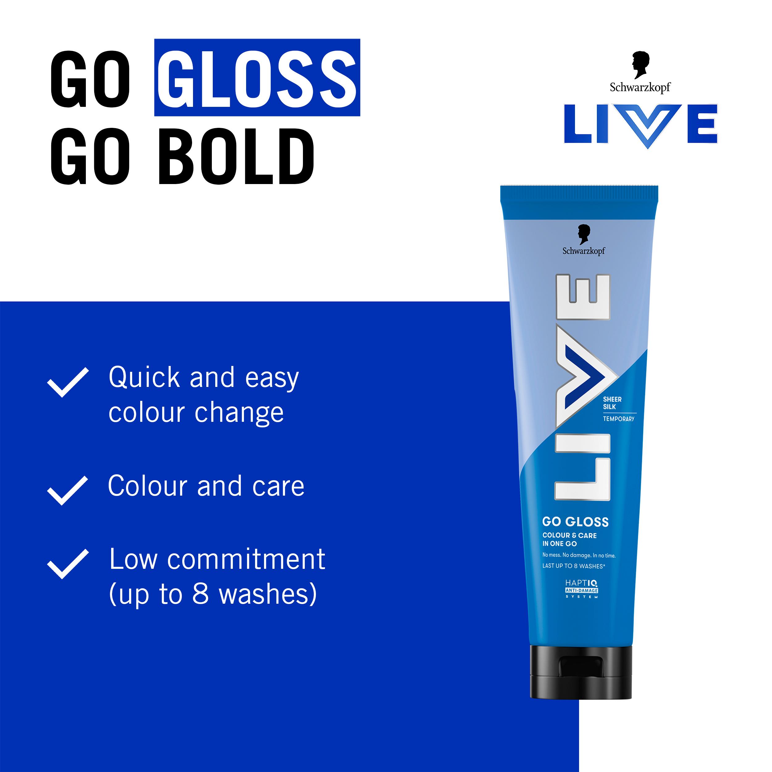Schwarzkopf Live Go Gloss Sheer Silk Colour & Shine Hair Gloss thumbnail 2