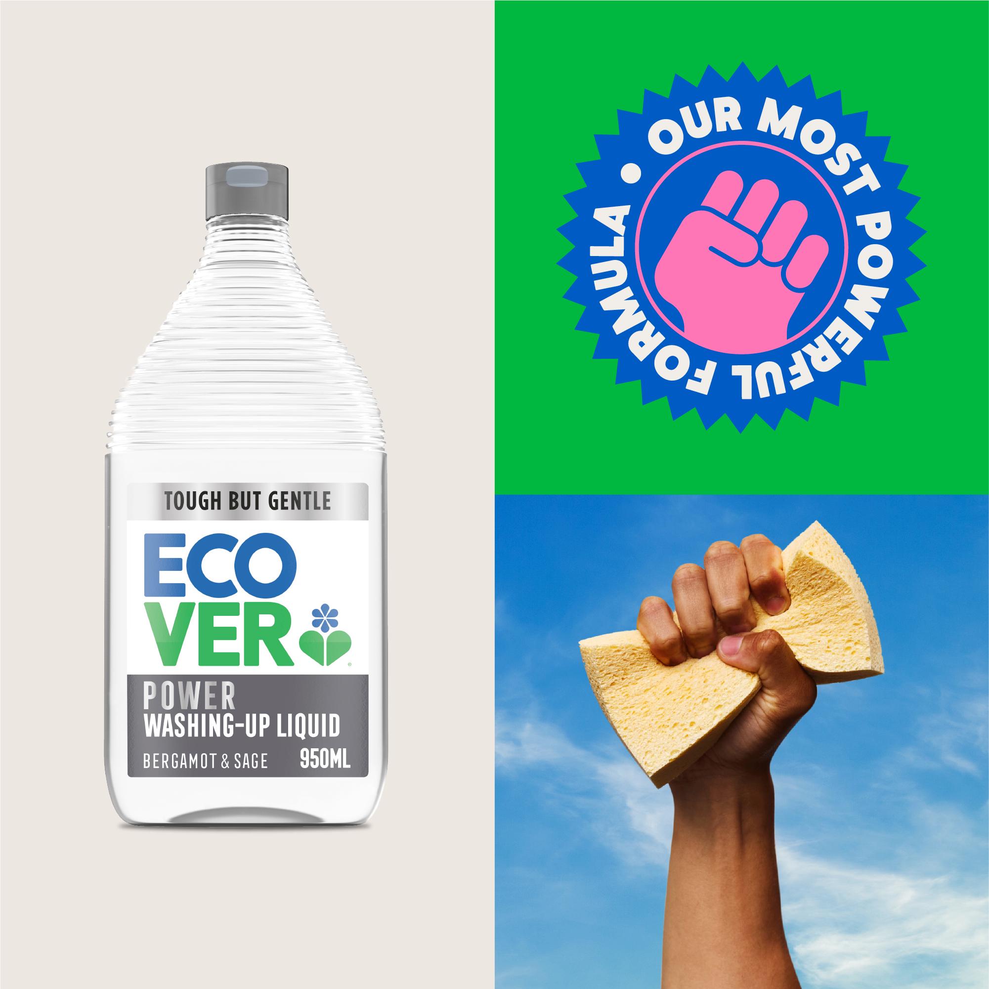 Ecover 450ml Bergamot & Sage Power Washing Up Liquid thumbnail 4