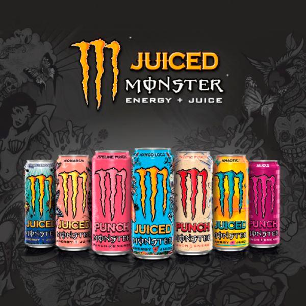 Monster 4 x 500ml Viking Berry Energy Drink Cans thumbnail 3