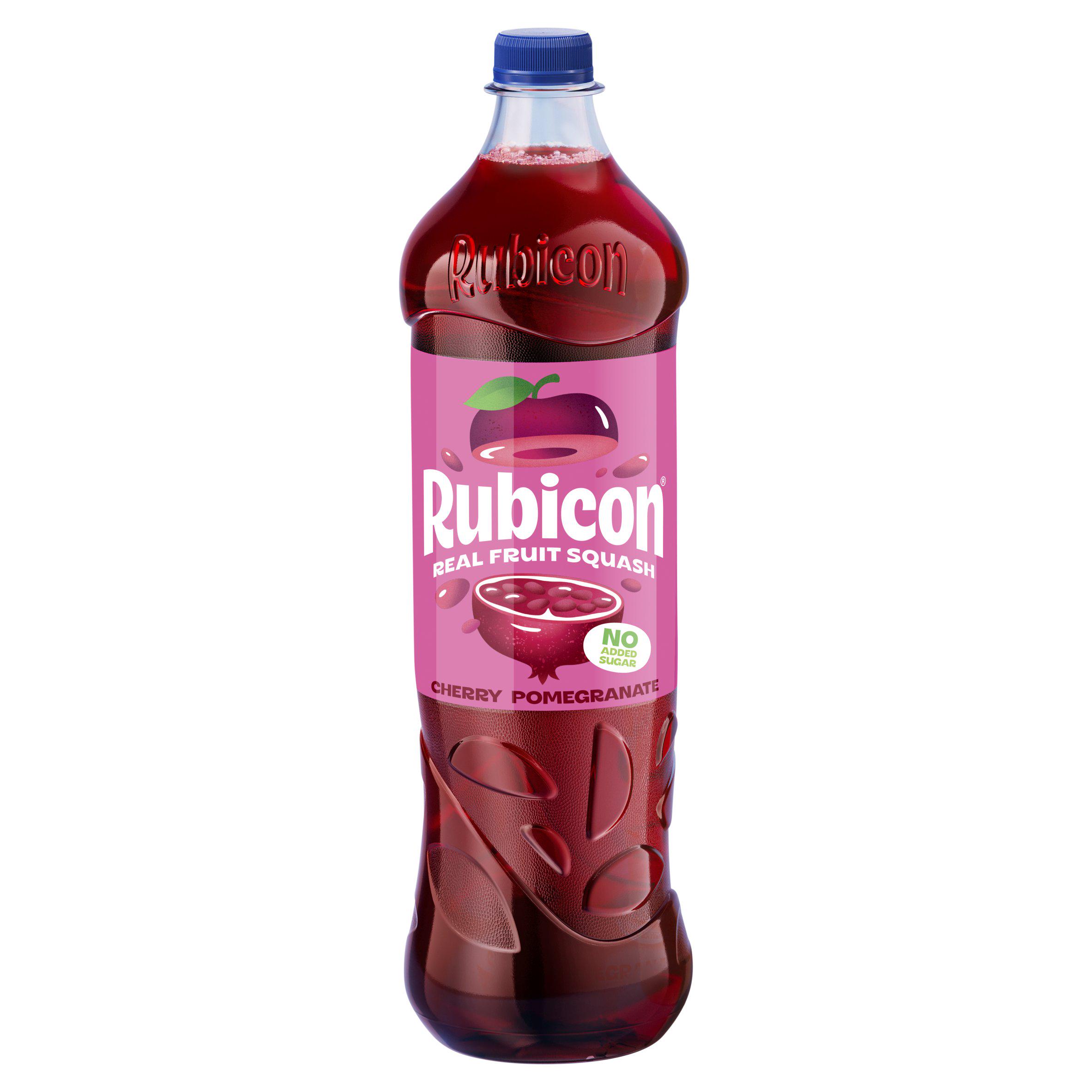 Rubicon Real Fruit Cherry Pomegranate No Added Sugar Squash 1L
