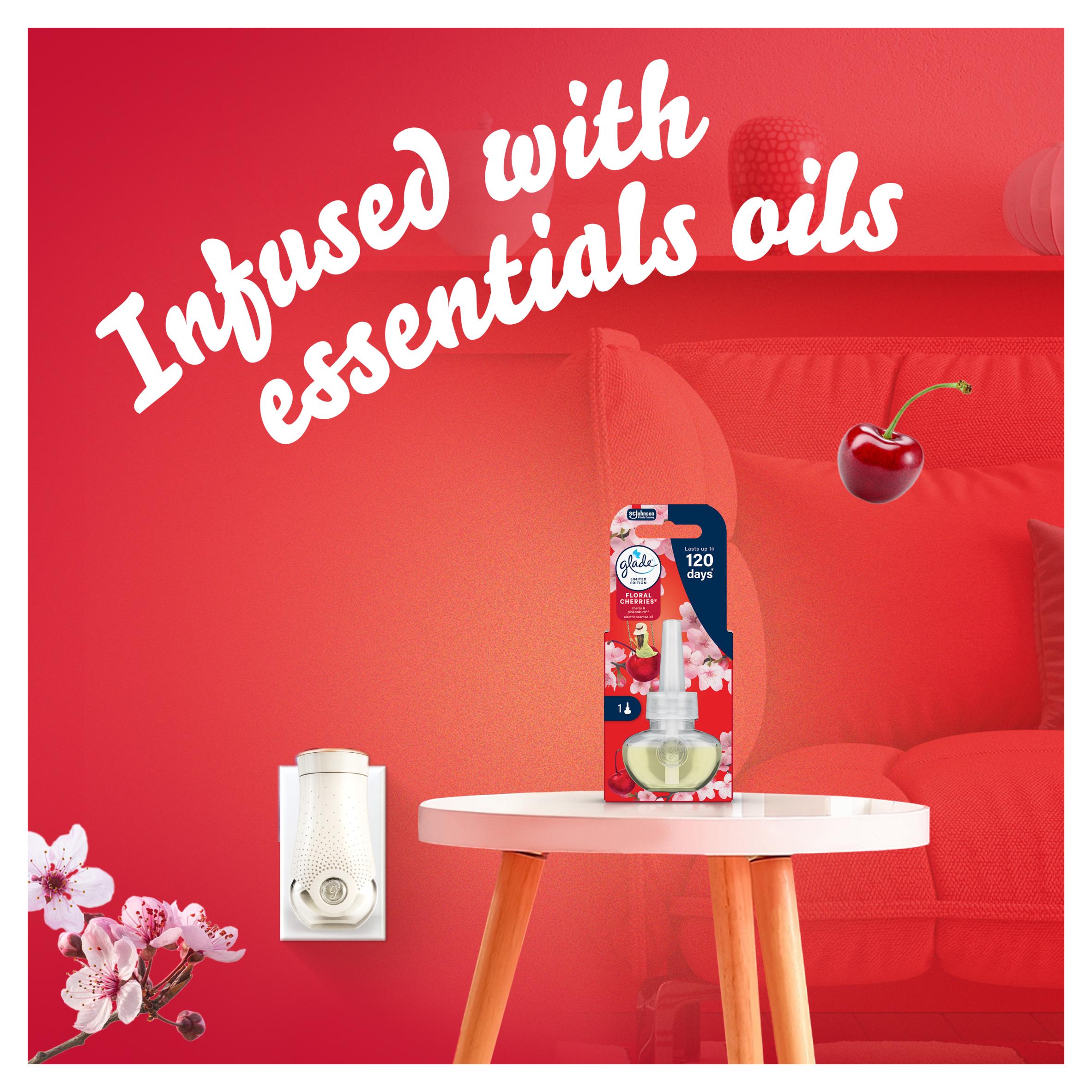 Glade Electric Scented Floral Cherries Plug In Refill 20ml thumbnail 4