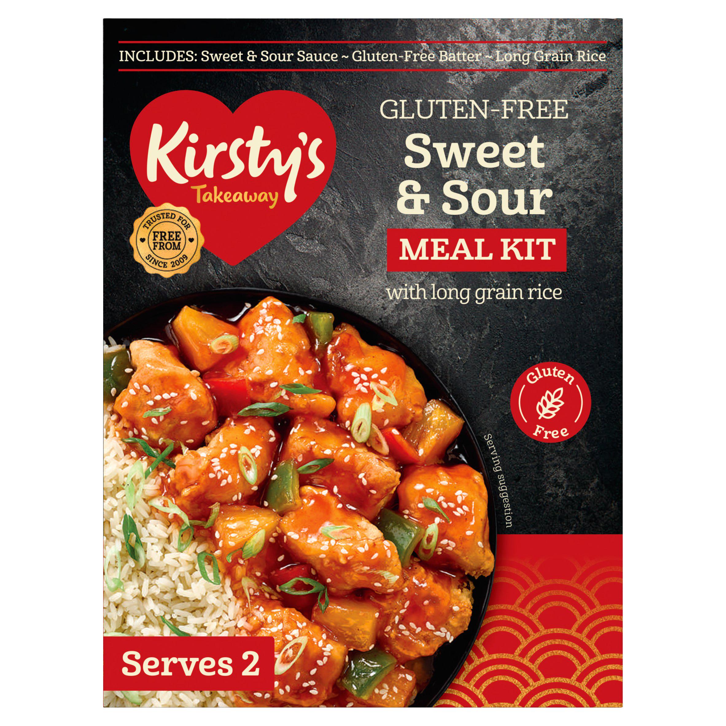Kirsty's Takeaway 300g Sweet & Sour with Long Grain Rice Meal Kit