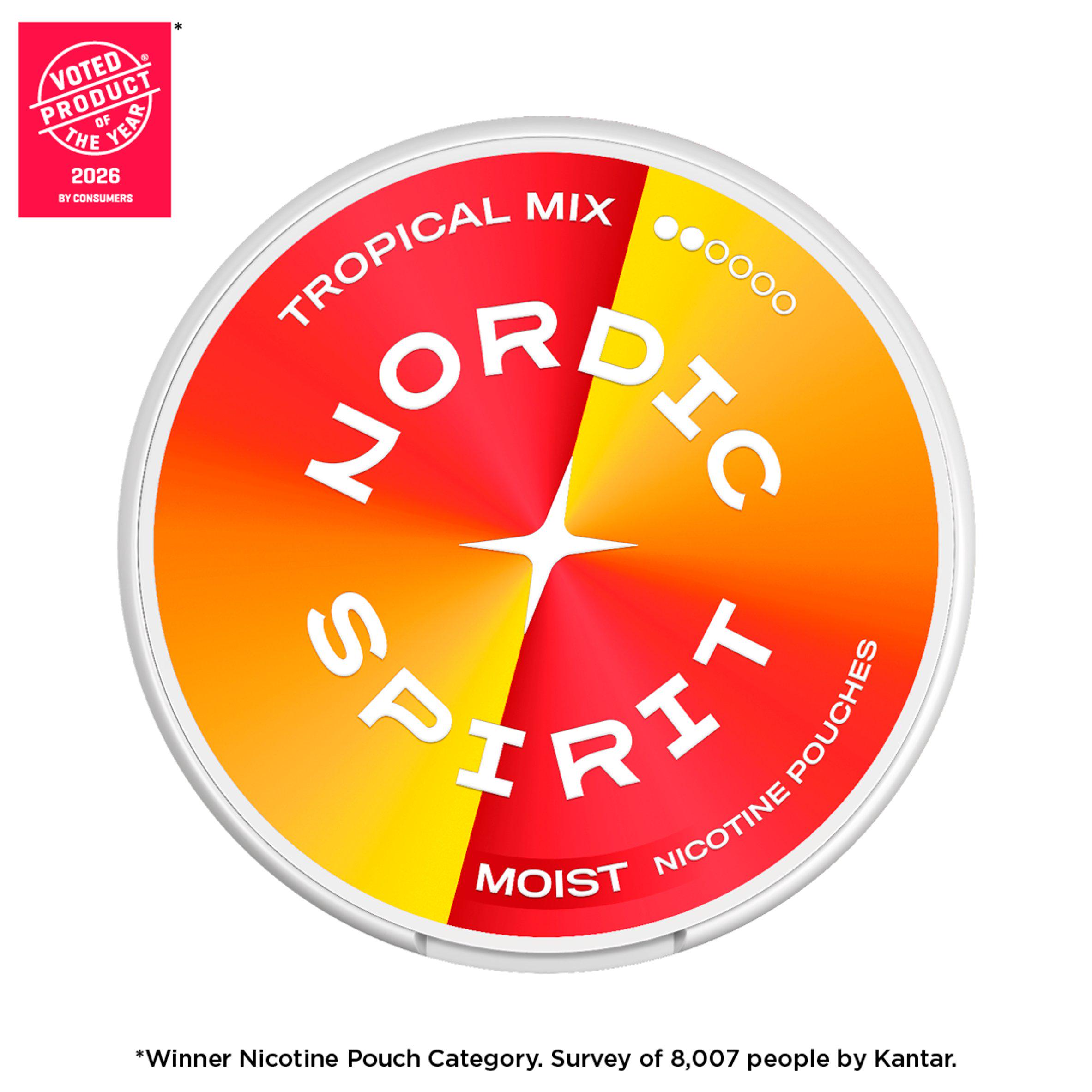 Nordic Spirit Tropical Mix Regular Nicotine Pouches