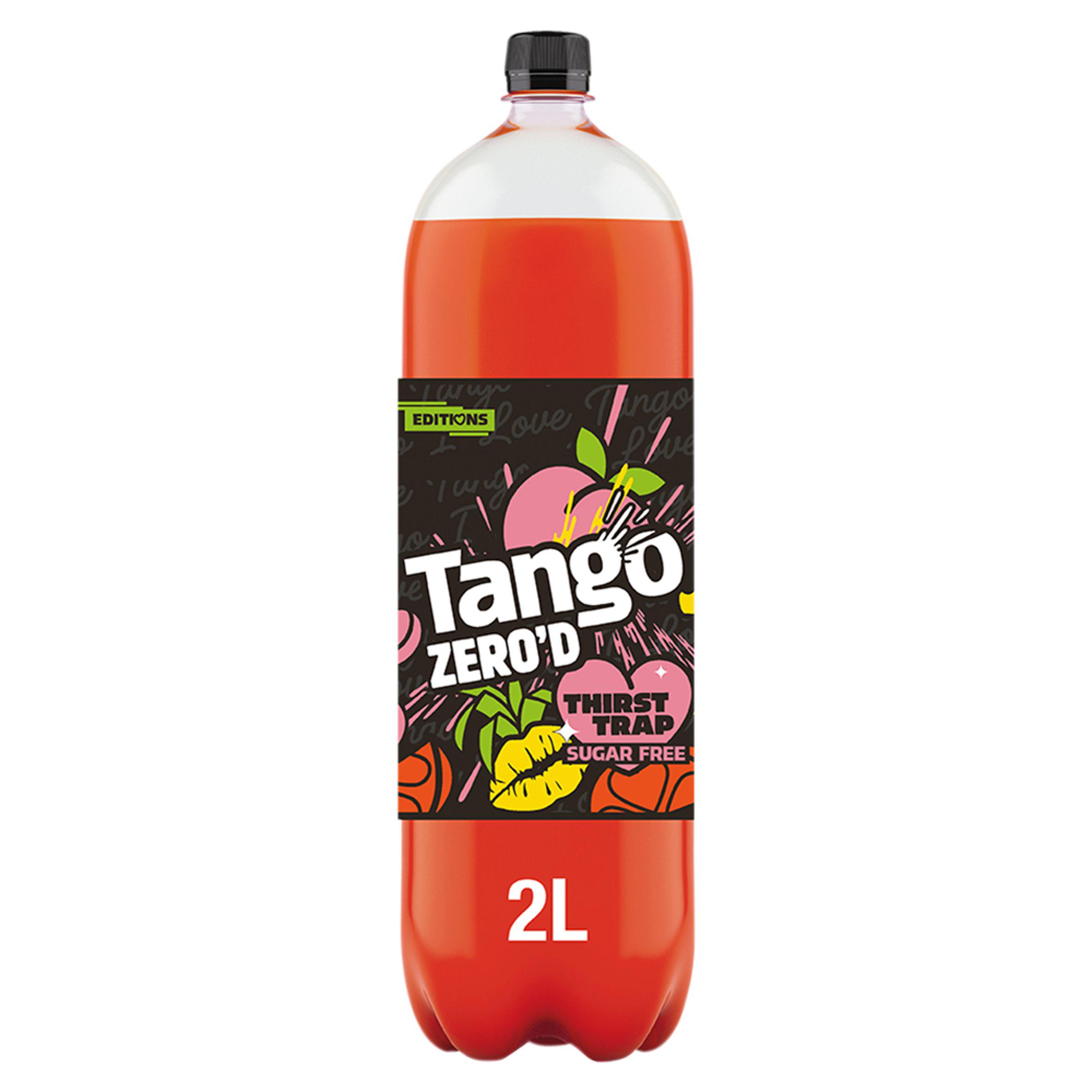 Tango 2L Zero'd Thirst Trap Peach, Pineapple & Orange Sugar Free Soft Drink Bottle