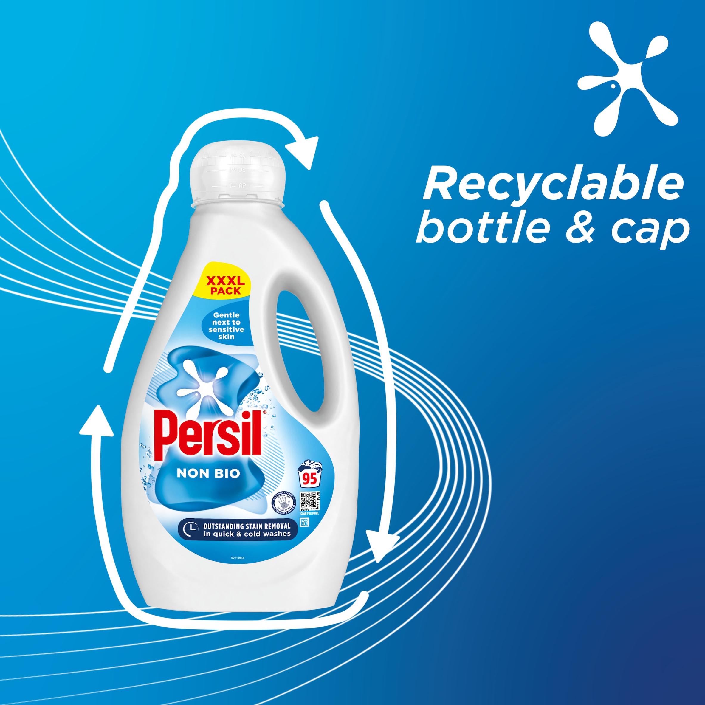 Persil 95 Washes Non Bio Laundry Washing Liquid Detergent 2.565L thumbnail 5
