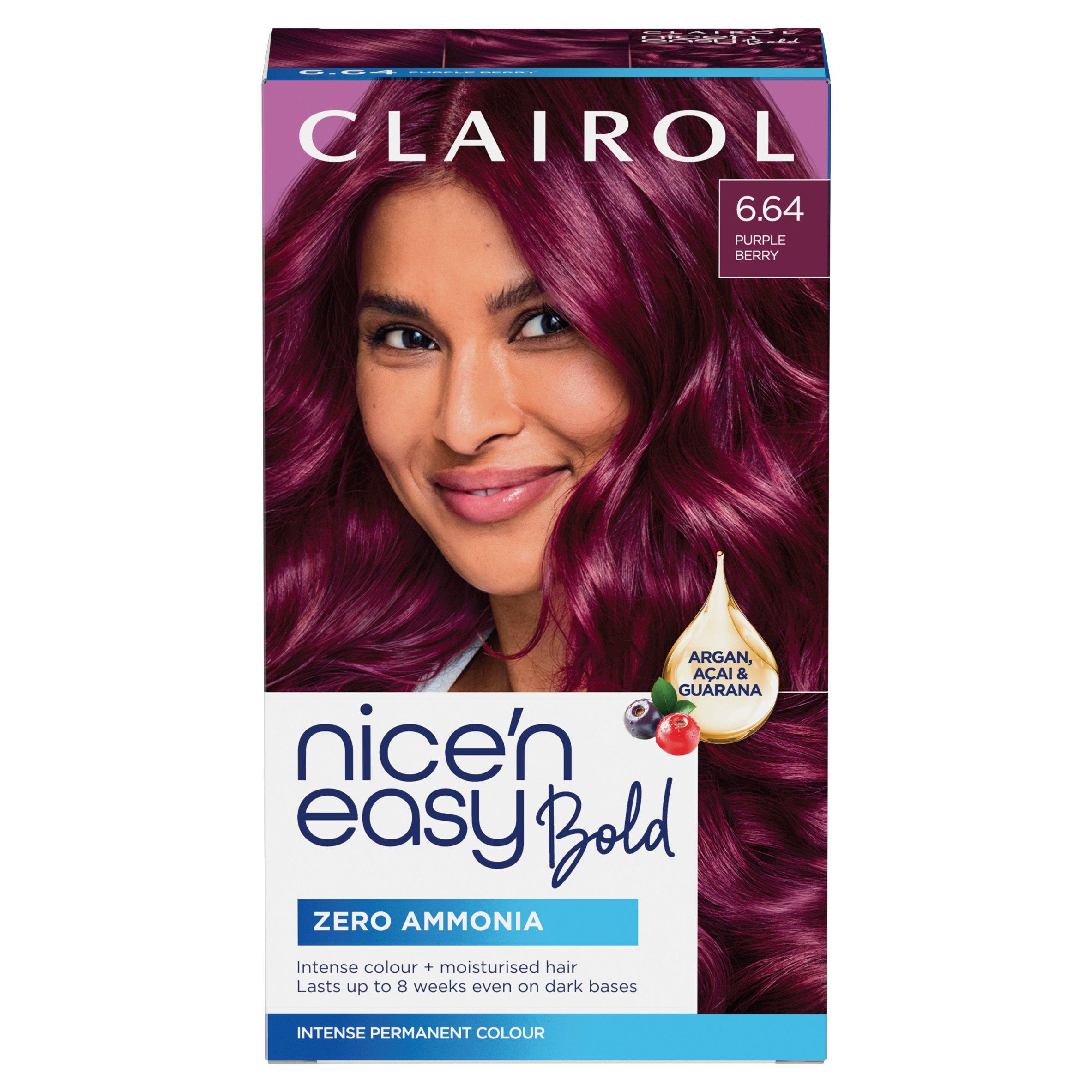 Clairol Nice'N Easy Bold 6.64 Purple Berry Permanent Hair Dye