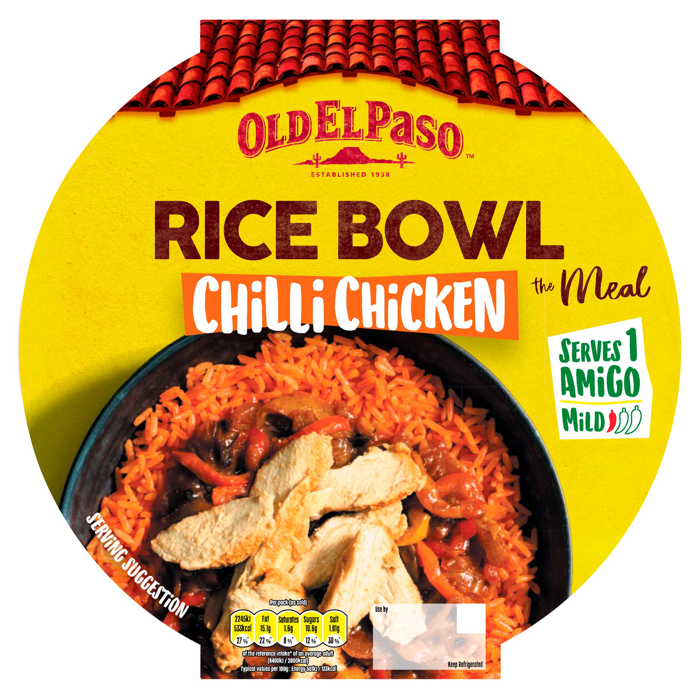 Old El Paso 400g the Meal Chilli Chicken Rice Bowl