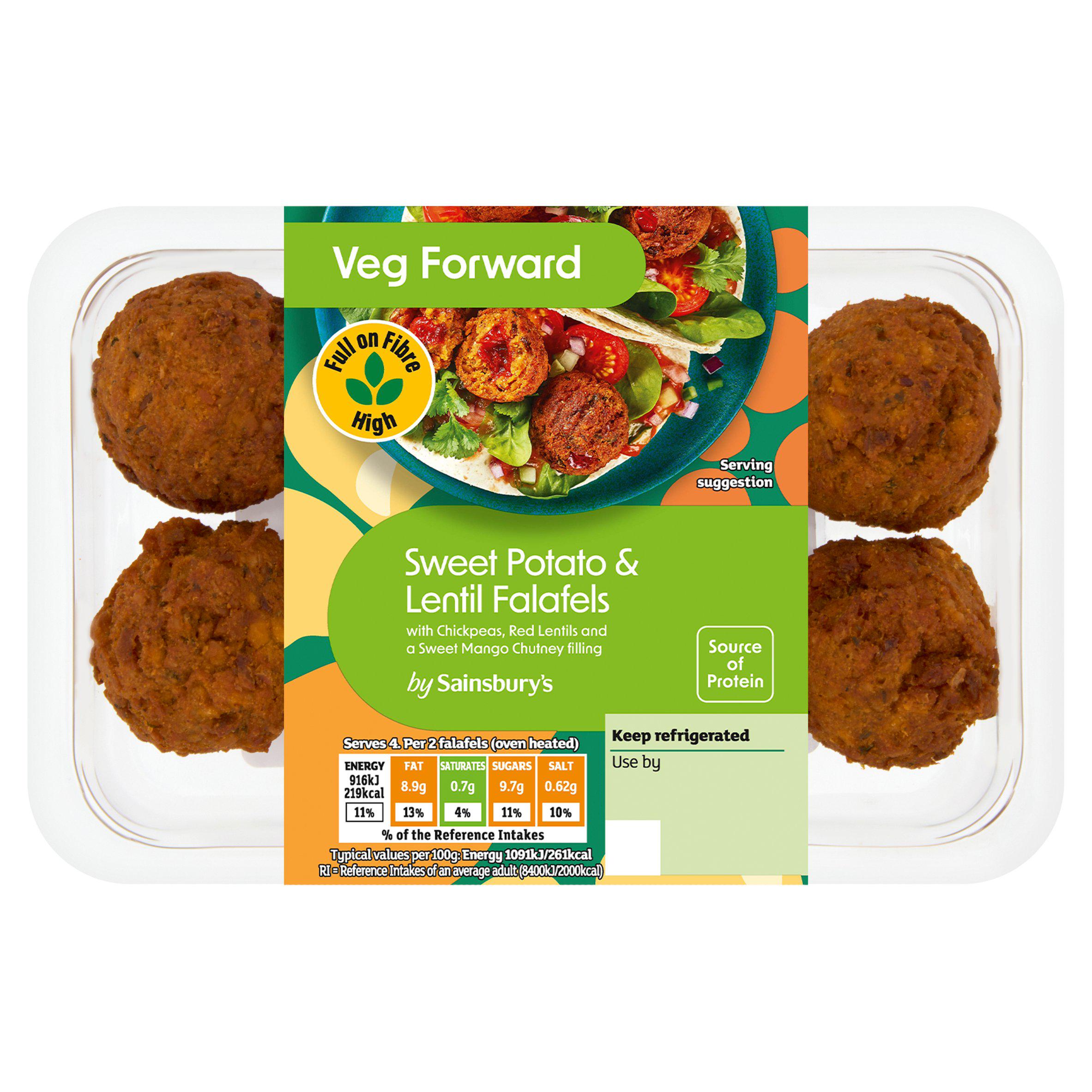Sainsbury's Sweet Potato & Lentil Falafels 176g