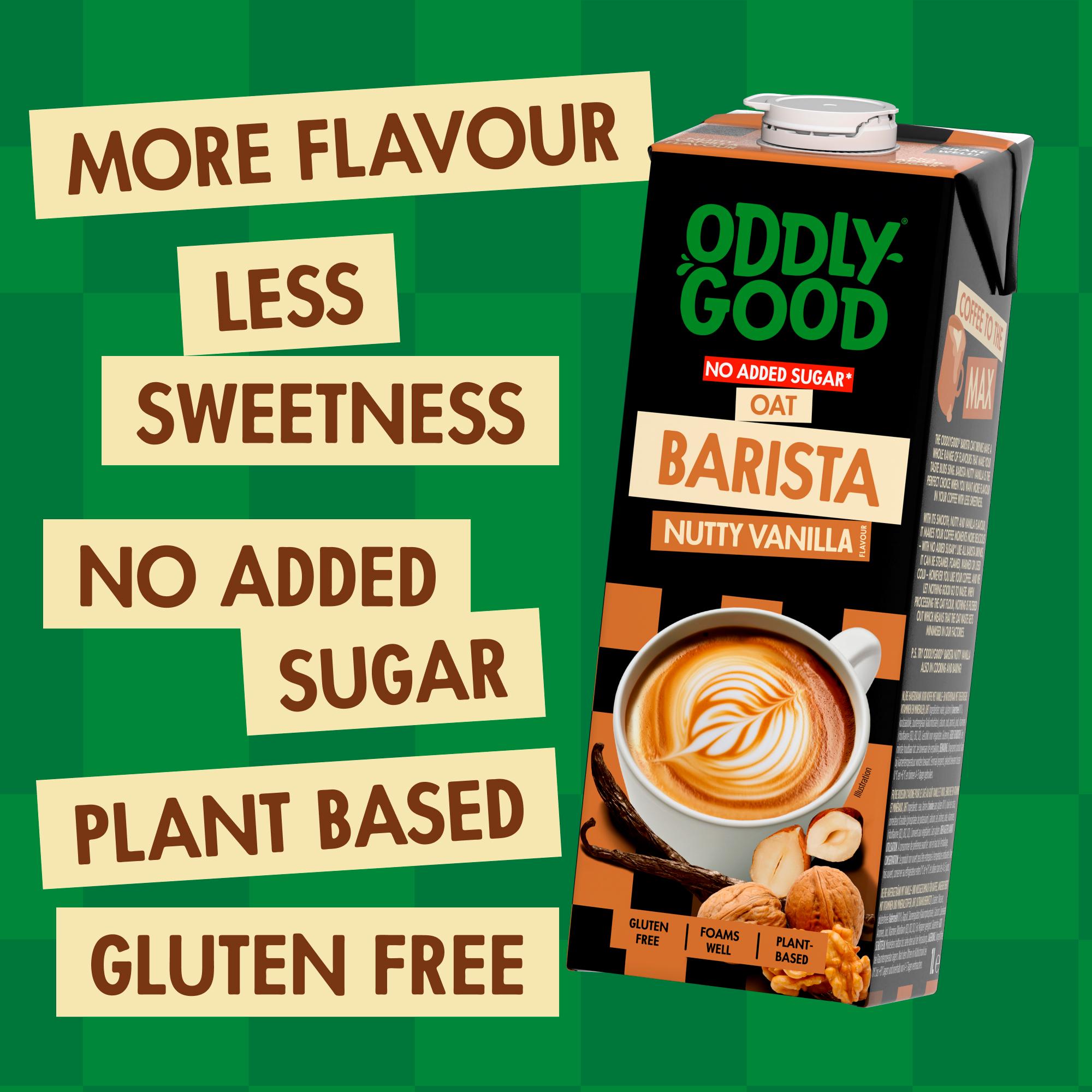 Oddlygood 1L Nutty Vanilla Flavour Oat Barista thumbnail 3