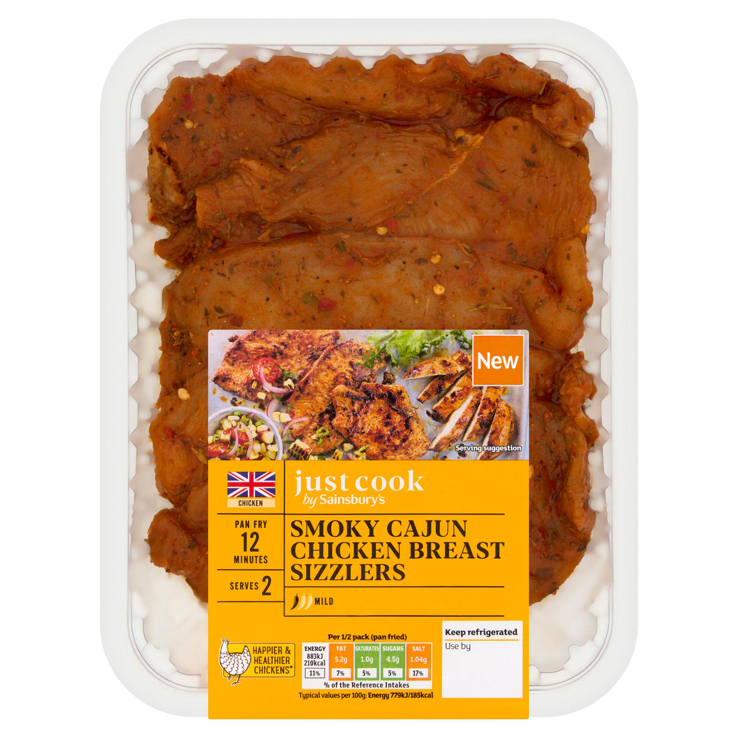 Sainsbury’s Just Cook 315g Cajun Chicken breast sizzlers