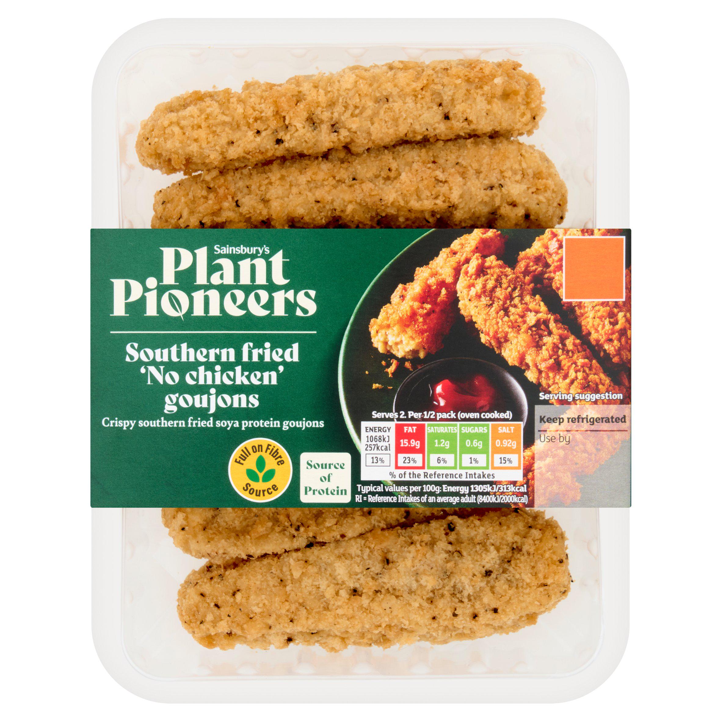 Sainsbury's Plant Pioneers Southern Fried 'No Chicken' Goujons 190g
