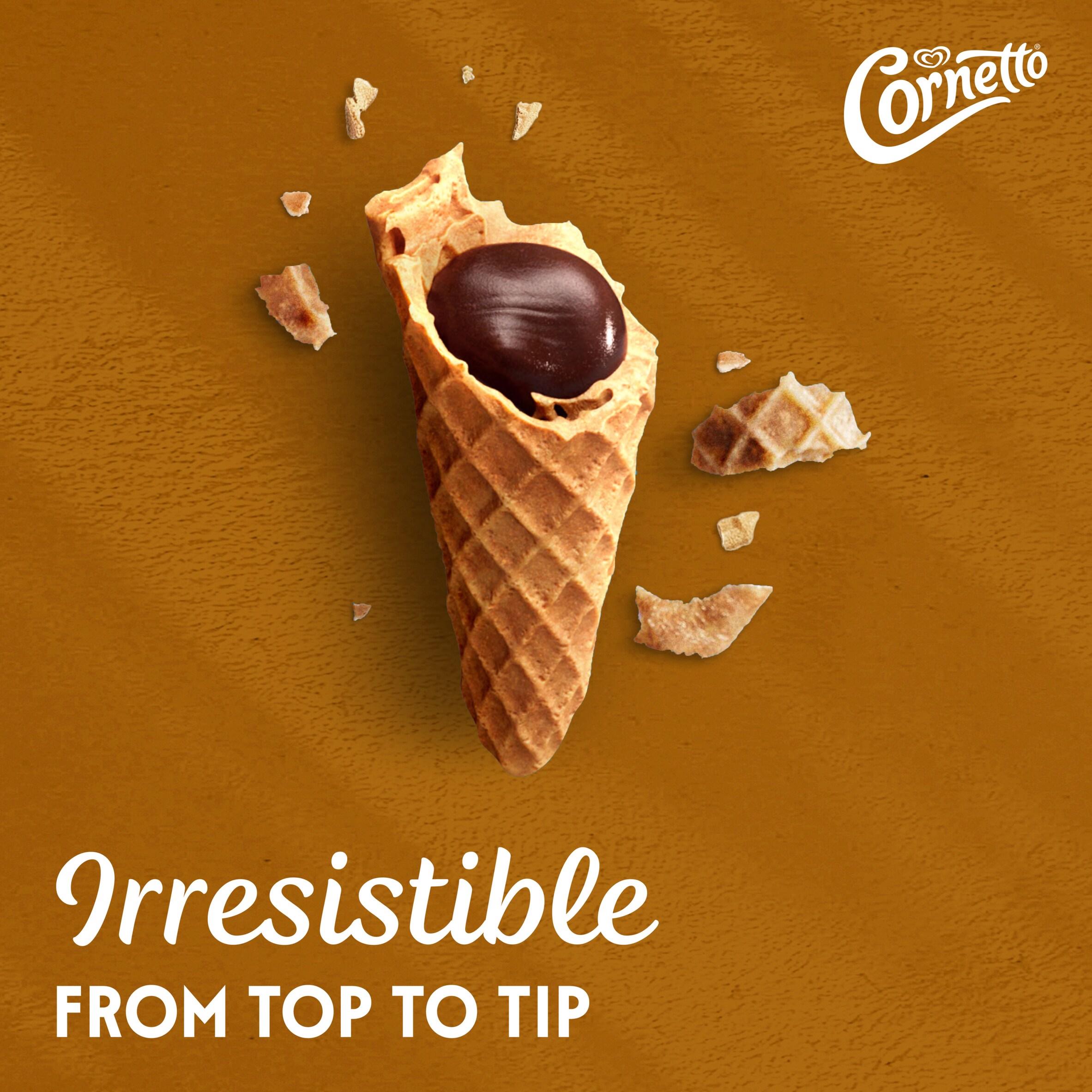 Cornetto 4 x 140ml Soft Caramel Ice Cream Cones thumbnail 3