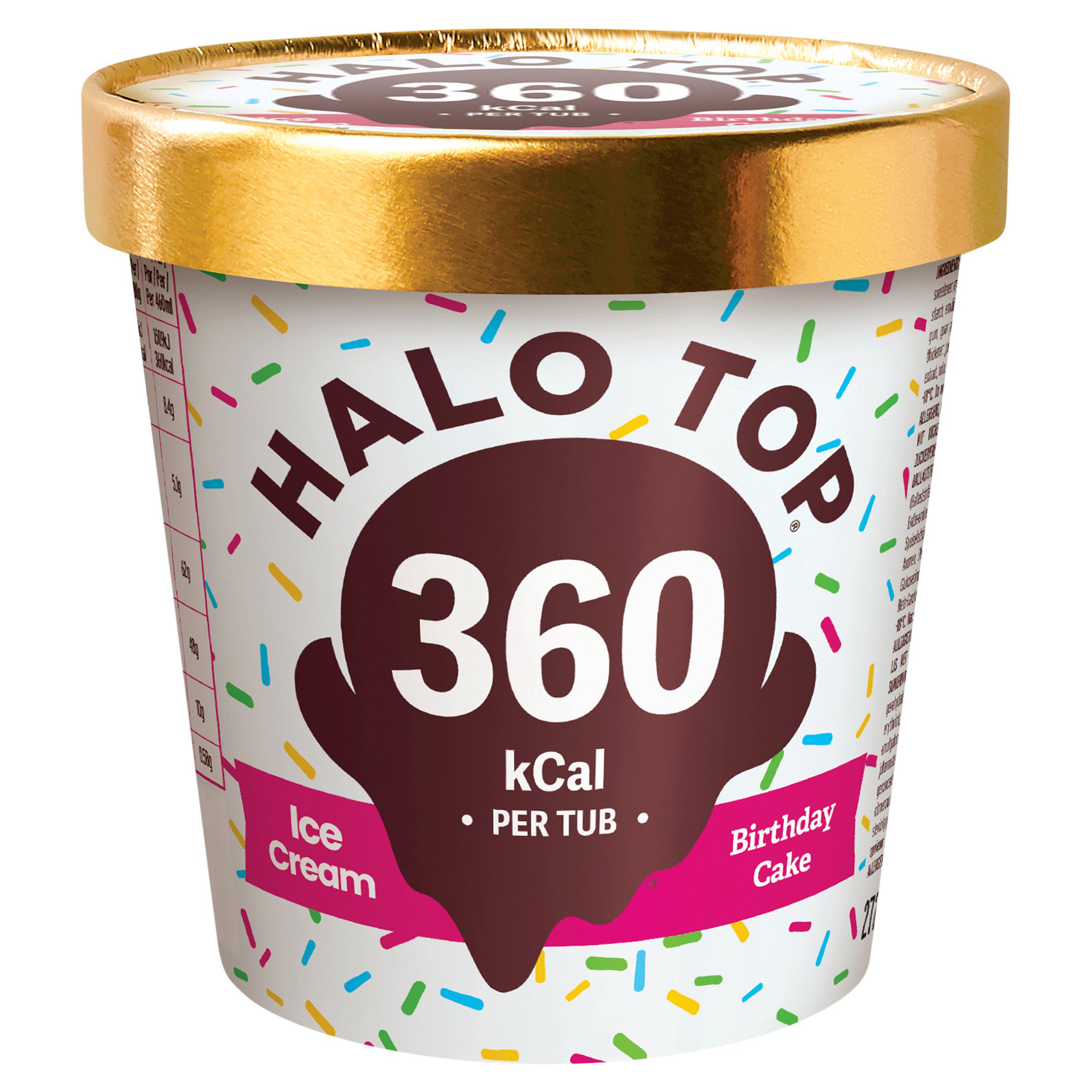 Halo Top 272g Ice Cream Birthday Cake