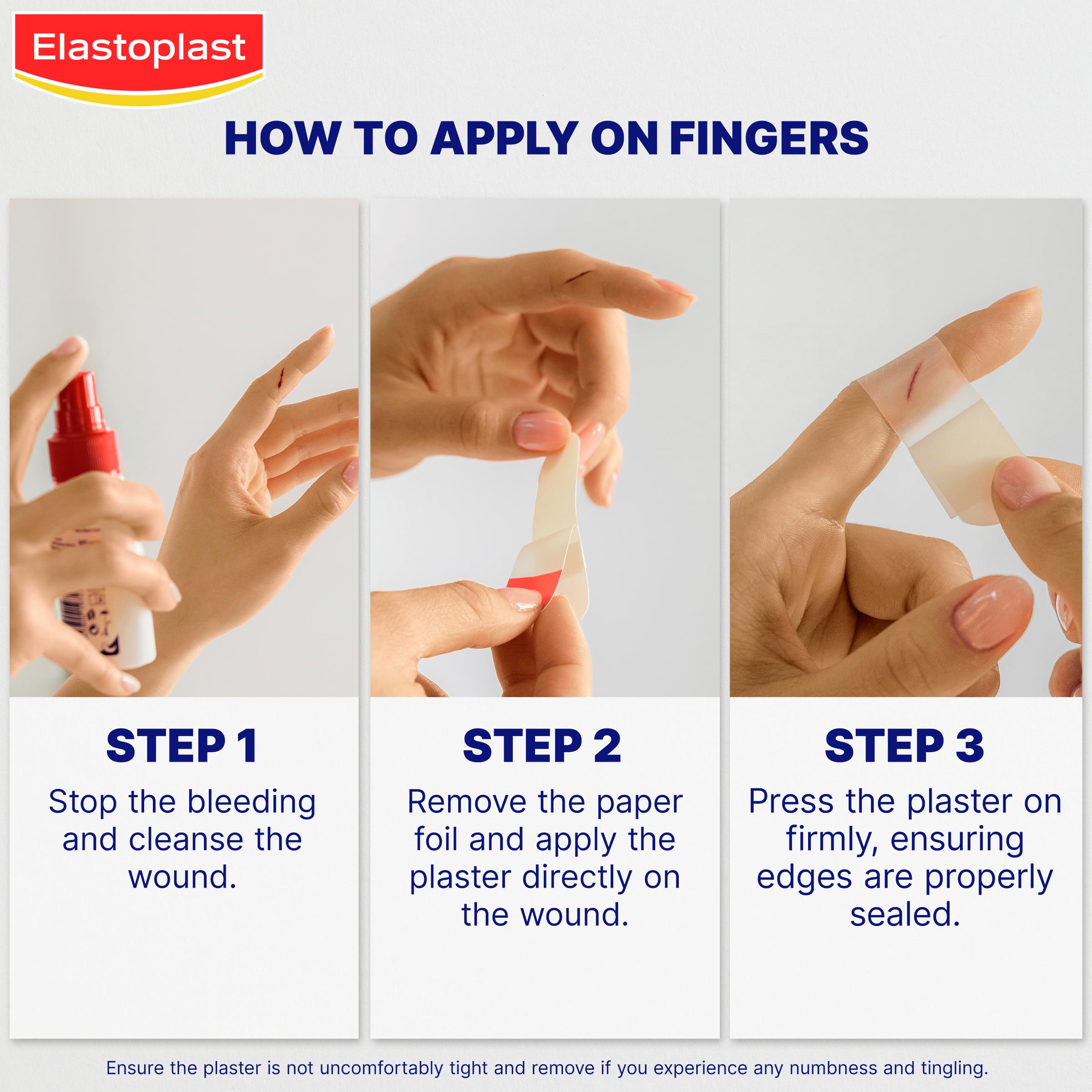 Elastoplast 10 x Second Skin Protection Hydrocolloid Finger Strip Plasters thumbnail 4