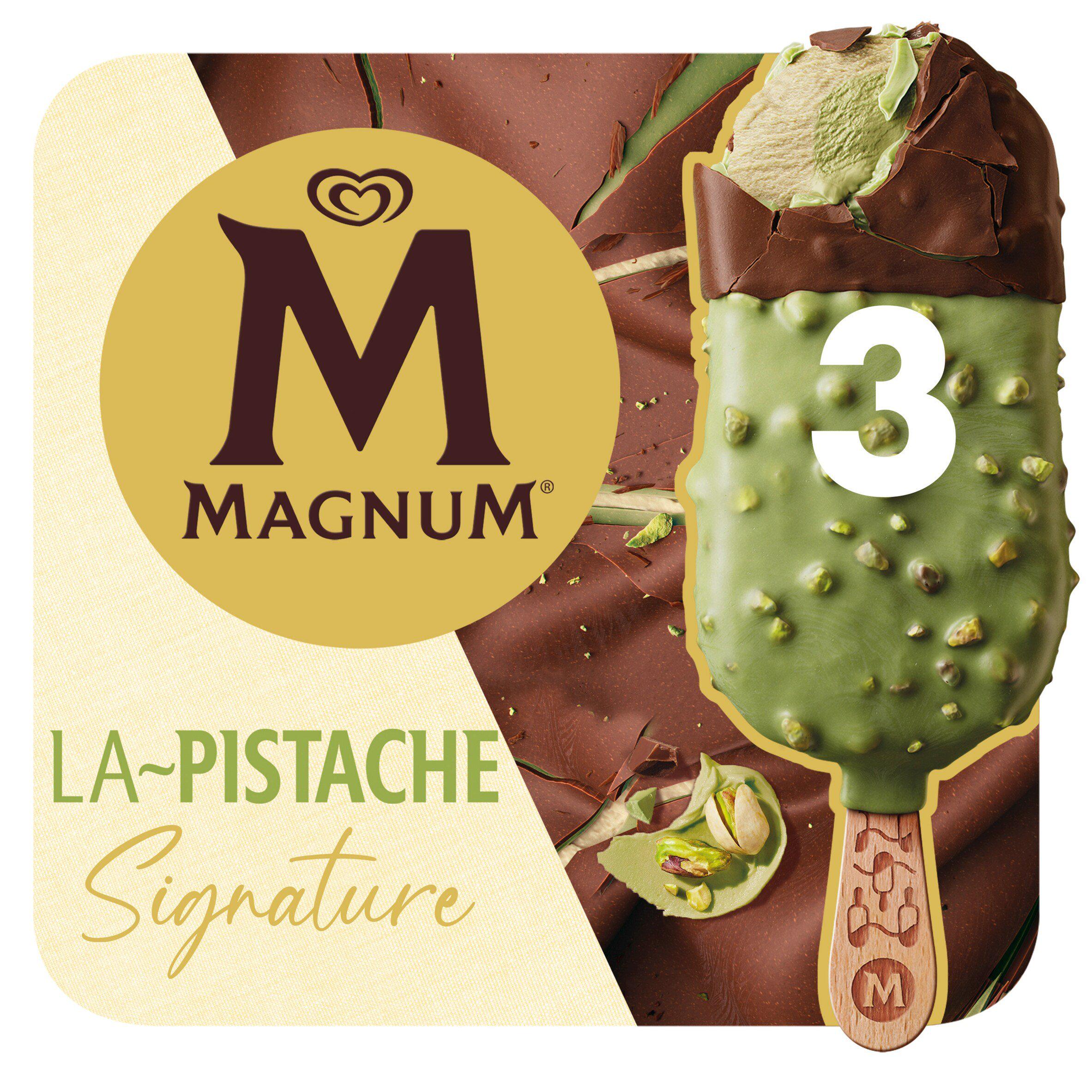Magnum Signature Pistachio Ice Cream Sticks 3 x 90ml