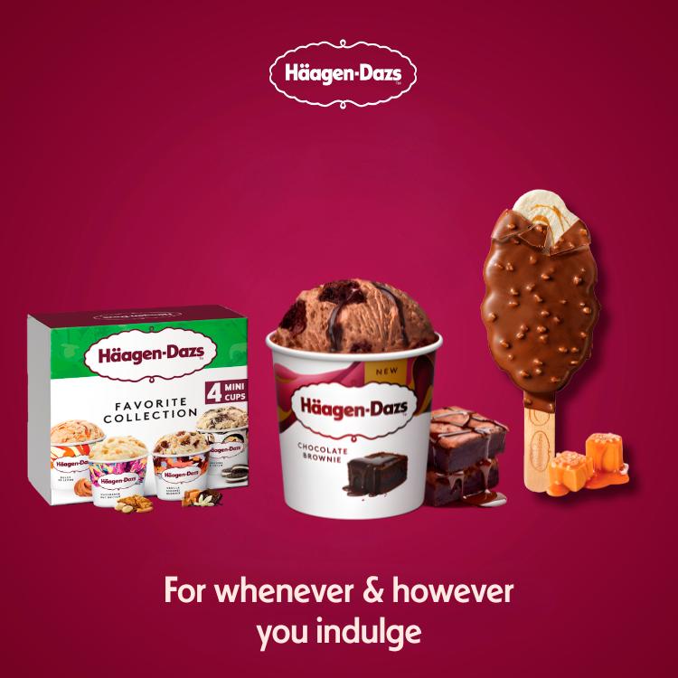 Haagen-Dazs 349g Chocolate Brownie Ice Cream thumbnail 4