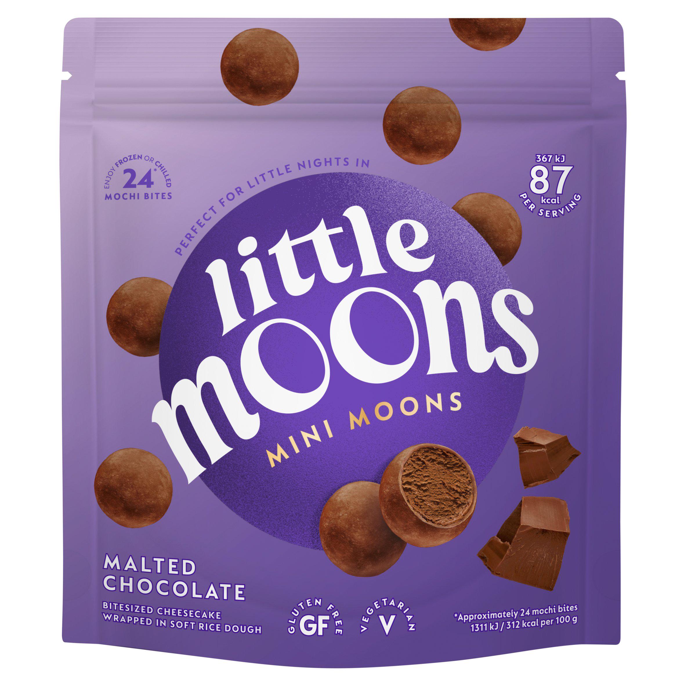 Little Moons Mini Moons 168g Malted Chocolate Cheesecake Frozen Snack