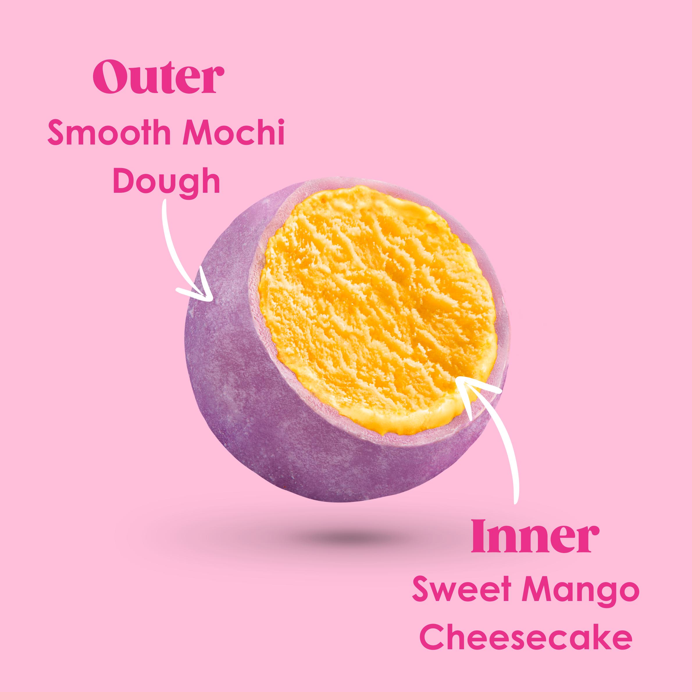 Little Moons Mini Moons 168g Mango & Passionfruit Cheesecake Frozen Snack thumbnail 3