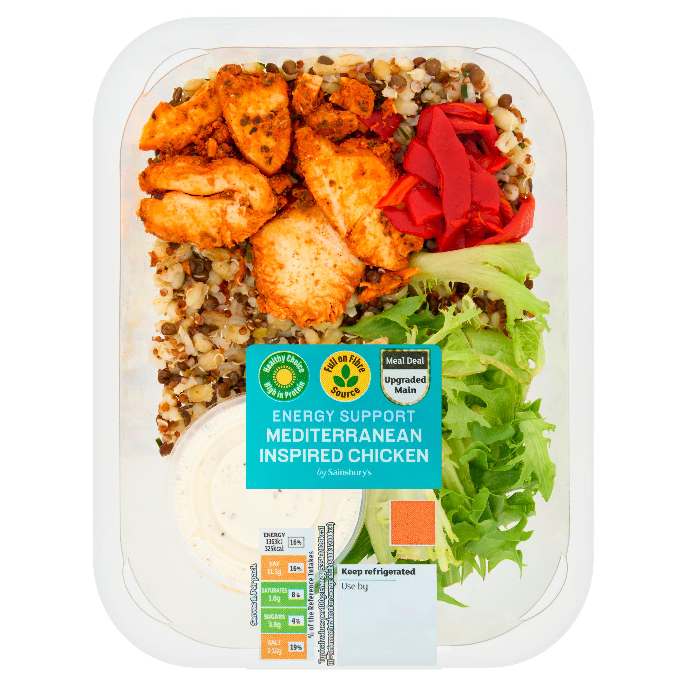 Sainsbury's Energy Support Mediterranean Inspired Chicken 255g