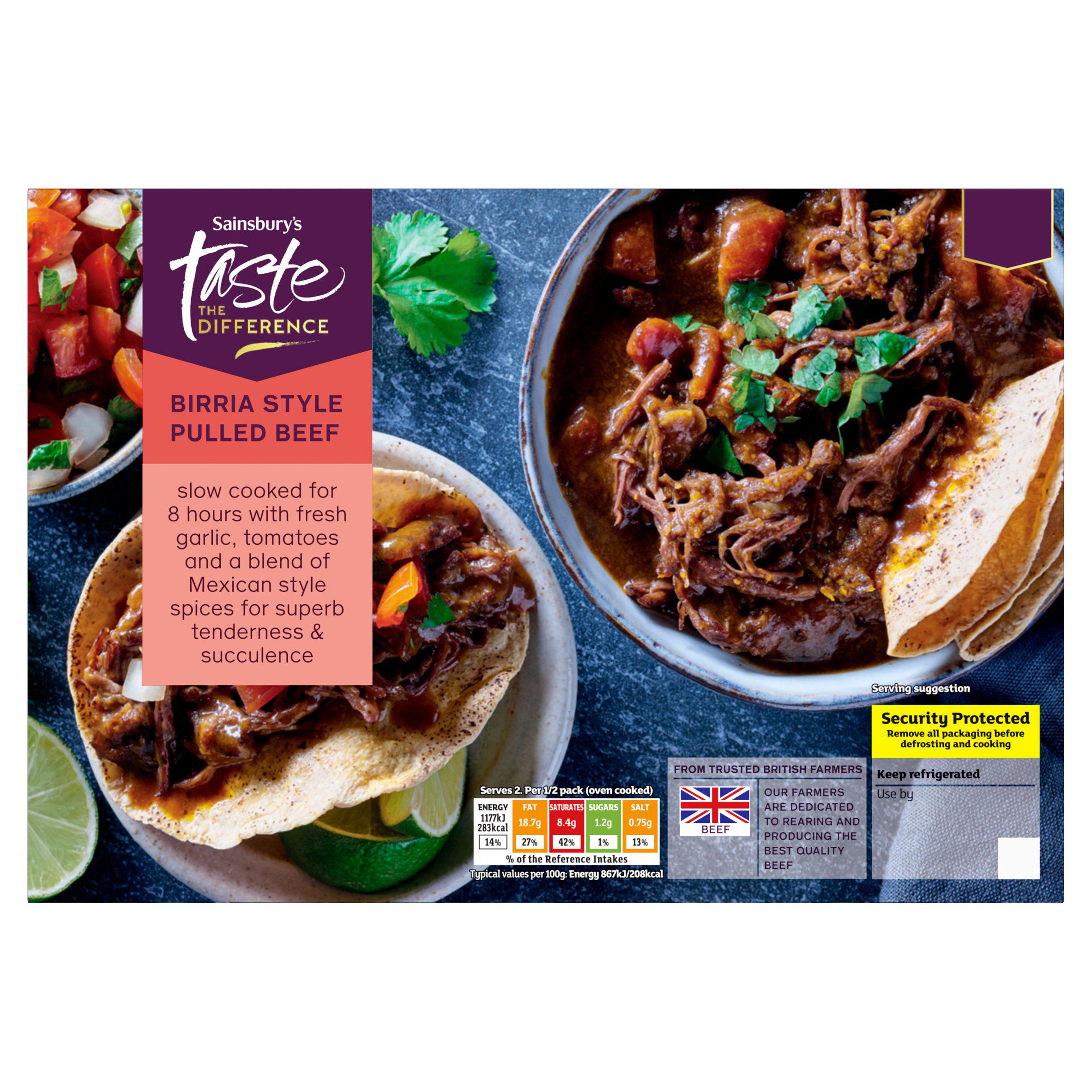 Sainsbury's Taste the Difference Birria Style Pulled Beef 400g