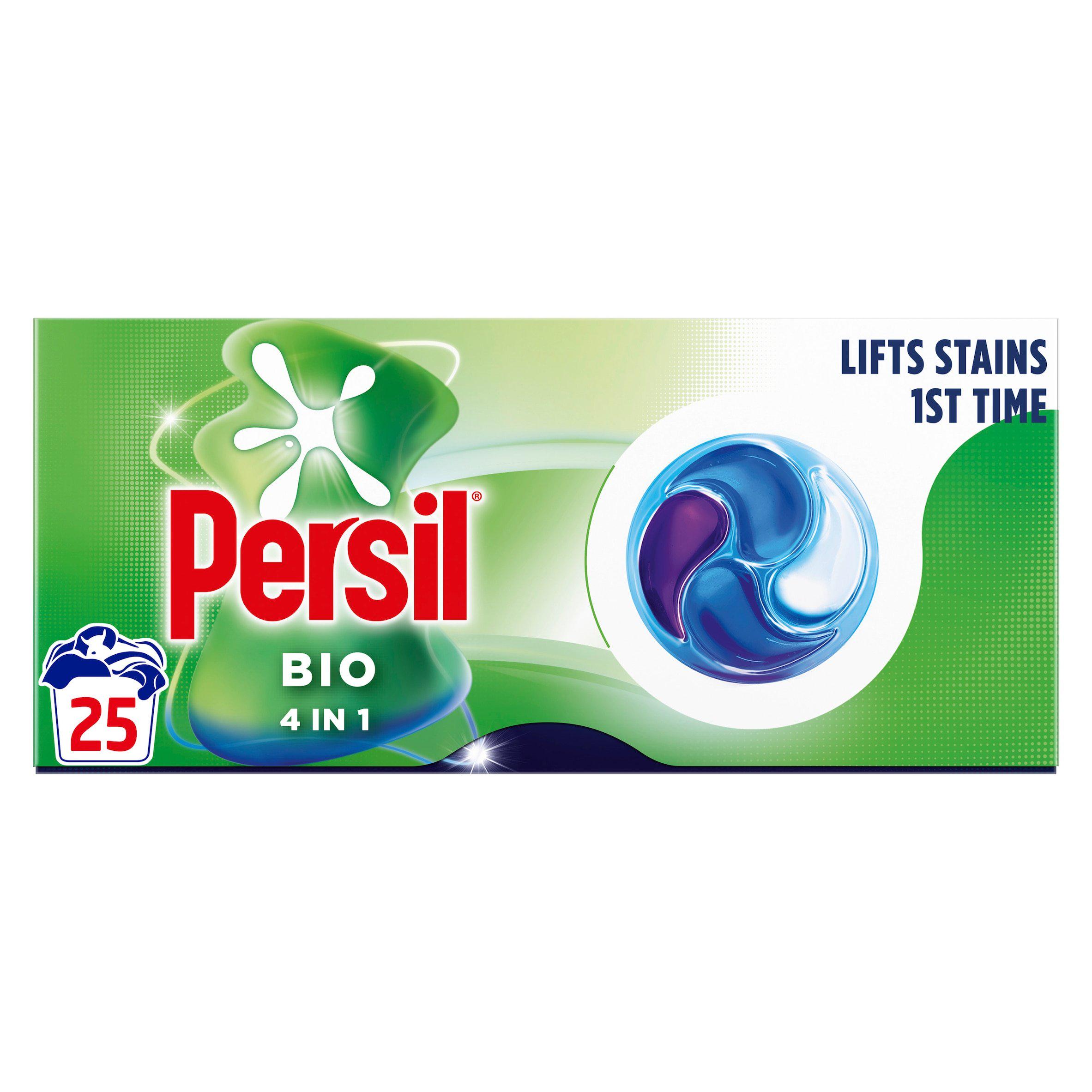 Persil 25 Washes 4 in 1 Fast Dissolving Bio Laundry Capsules