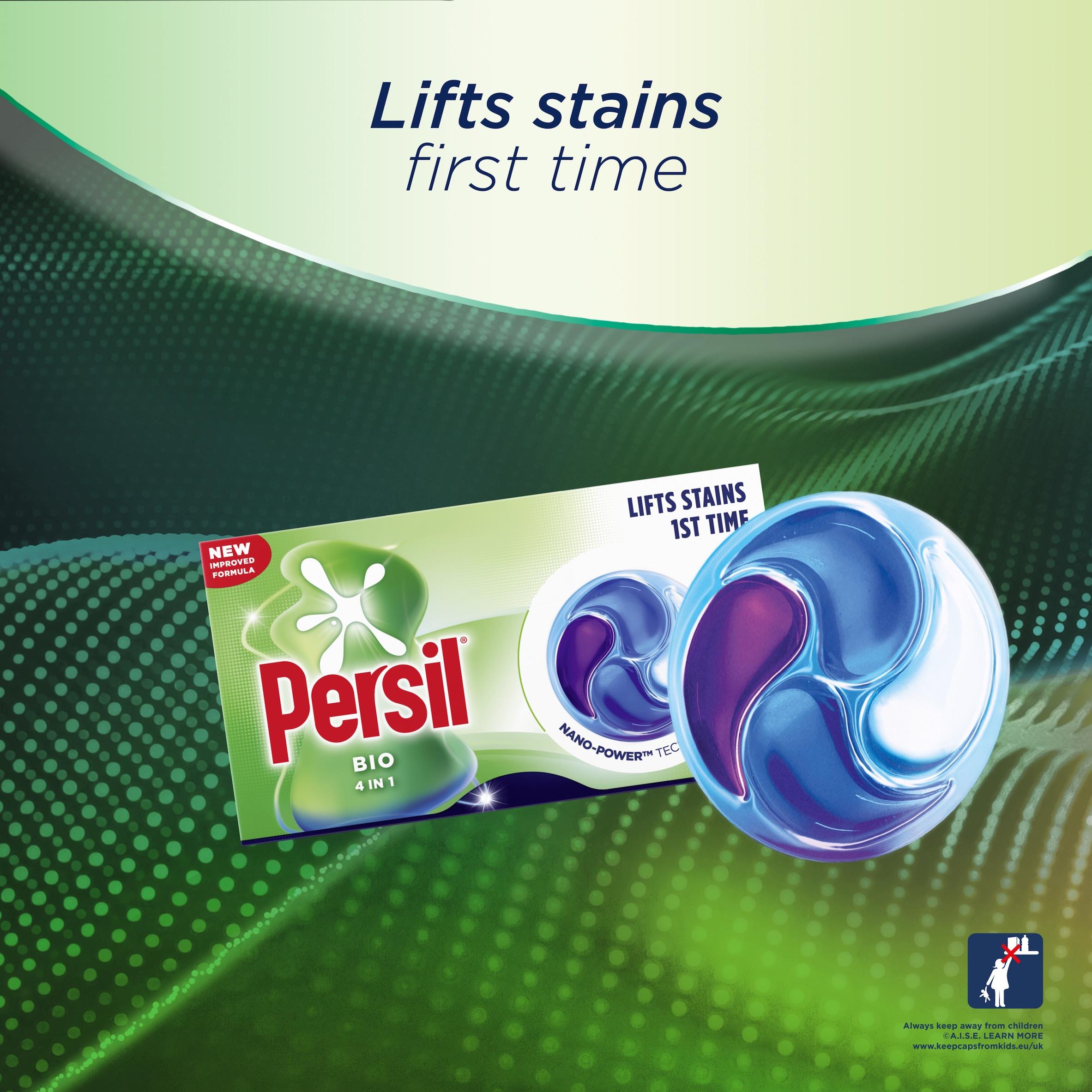 Persil 25 Washes 4 in 1 Fast Dissolving Bio Laundry Capsules thumbnail 2
