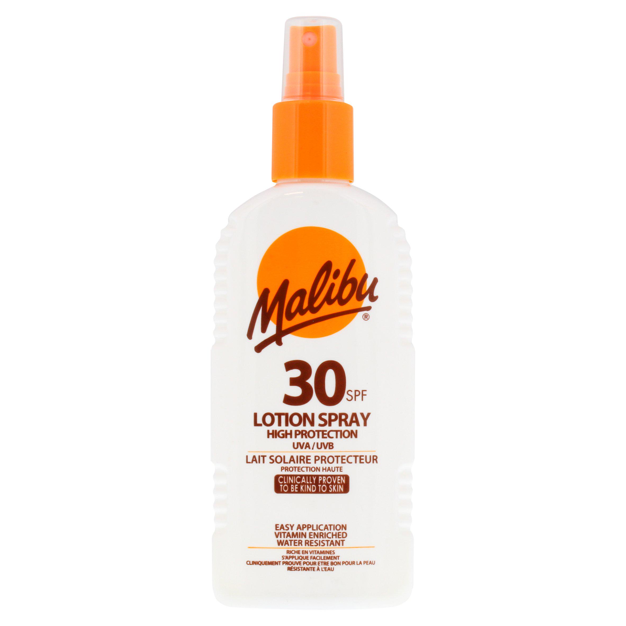 Malibu 200ml 30 SPF Lotion Spray