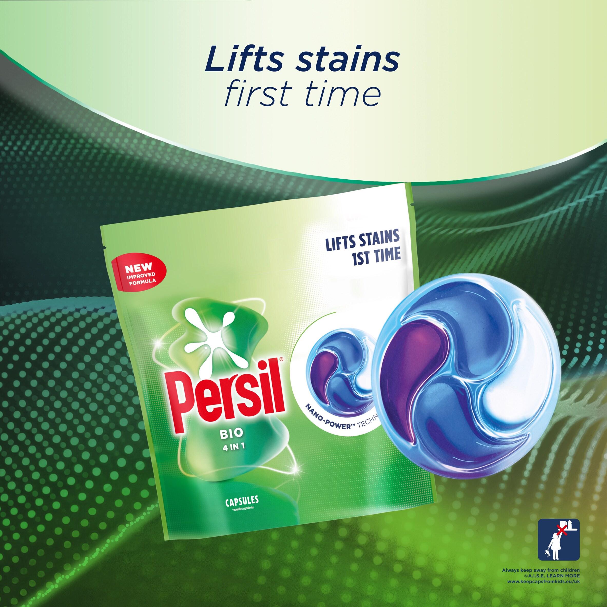 Persil 48 Washes 4 in 1 Fast Dissolving Bio Laundry Capsules thumbnail 2