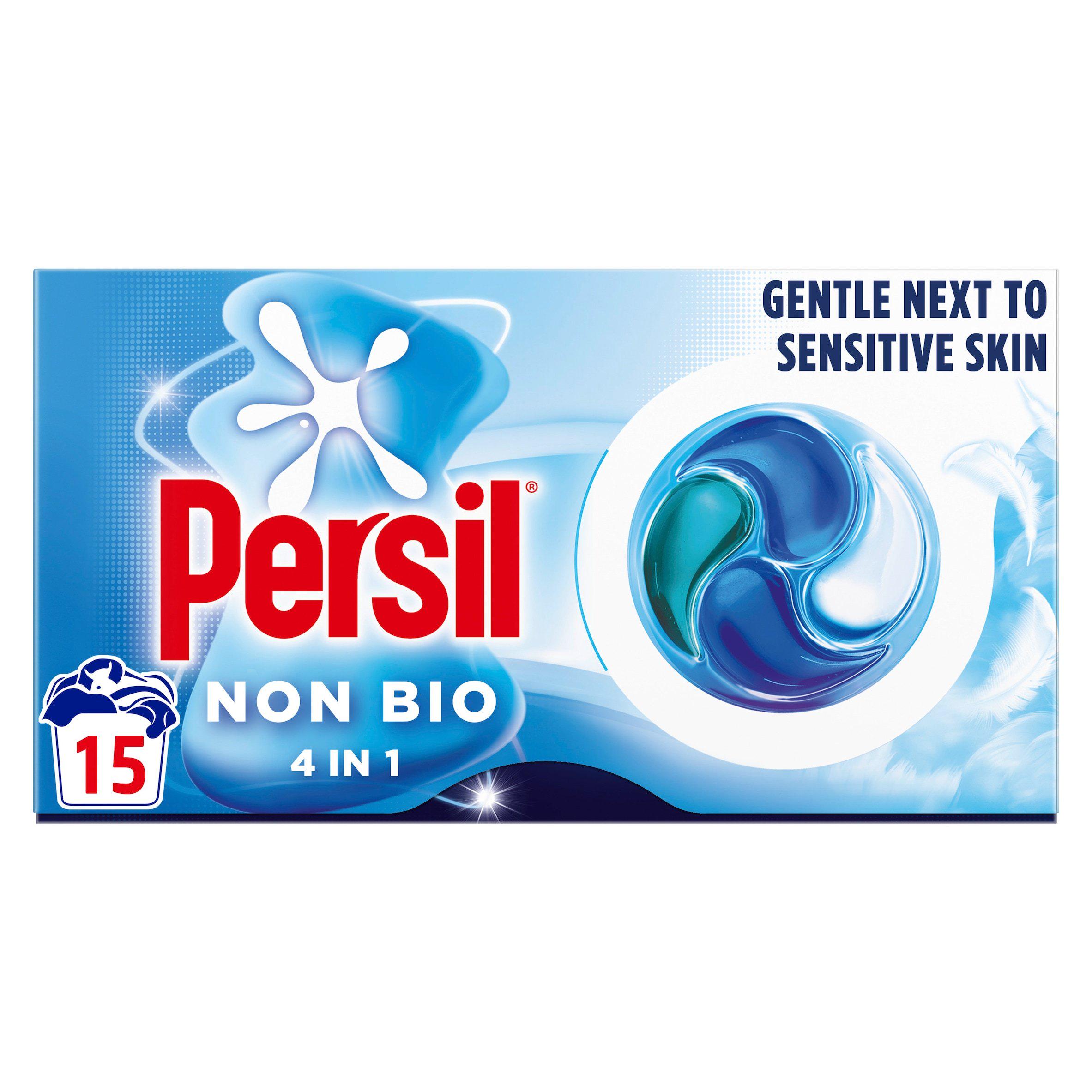 Persil 15 Washes 4 in 1 Fast Dissolving Non Bio Laundry Capsules