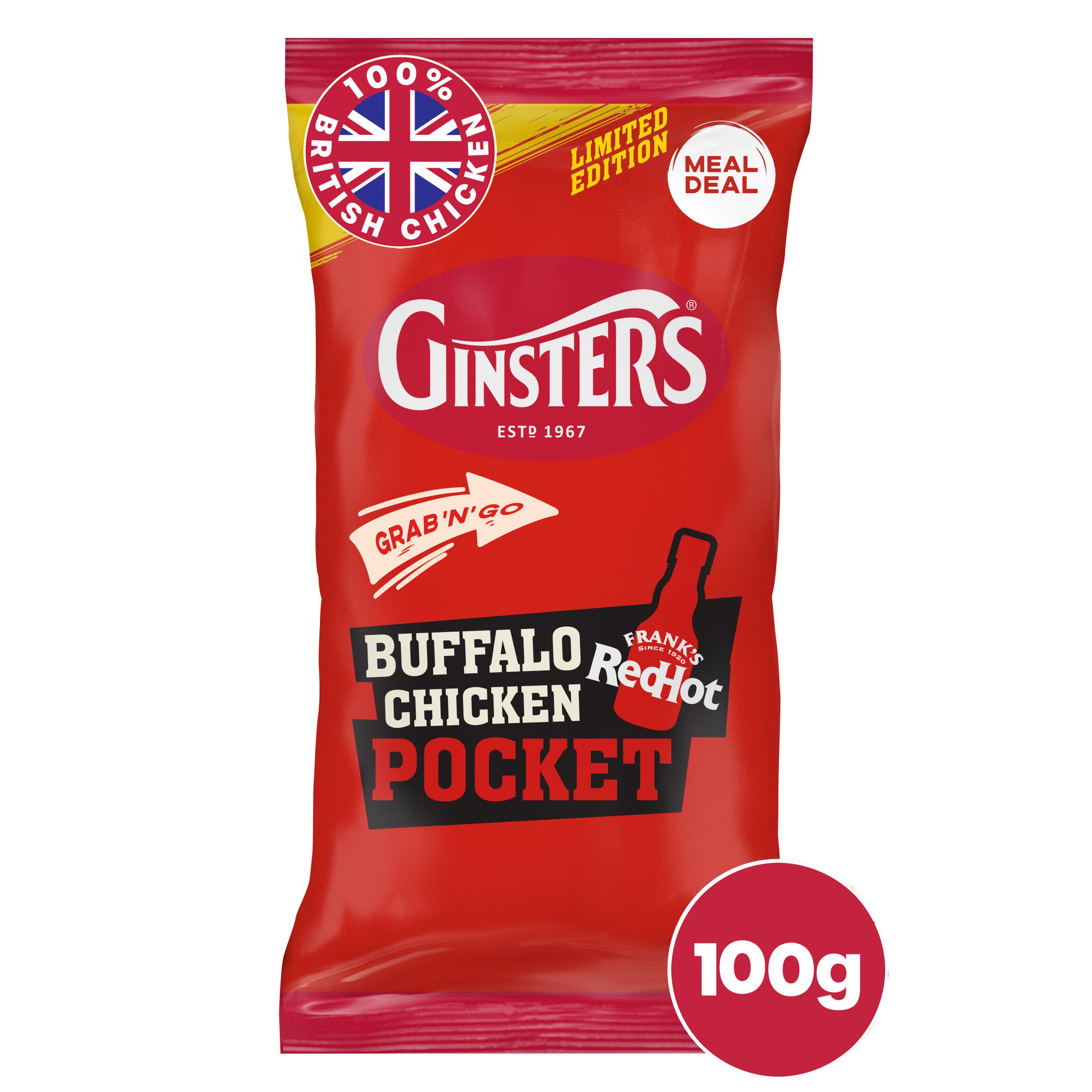 Ginsters 100g Buffalo Chicken Pocket, Limited Edition