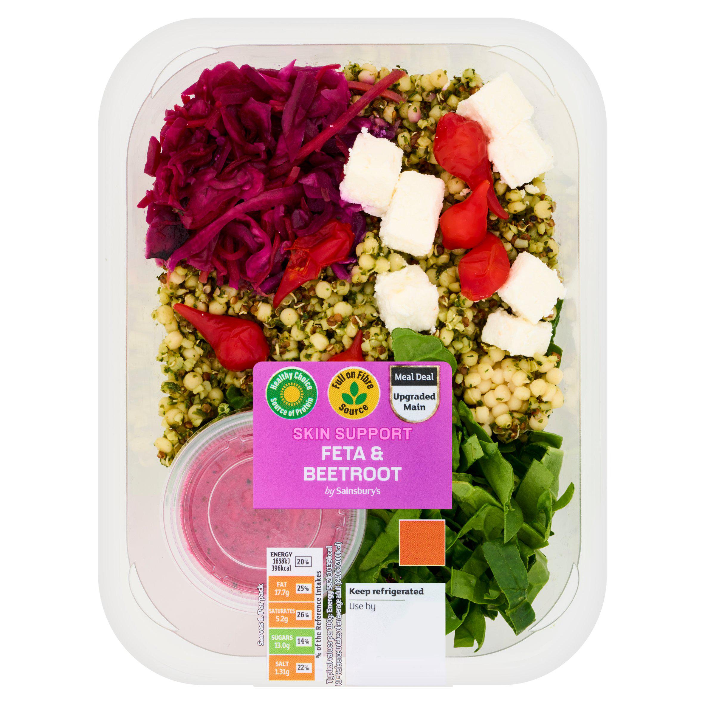 Sainsbury's Skin Support Feta & Beetroot 285g