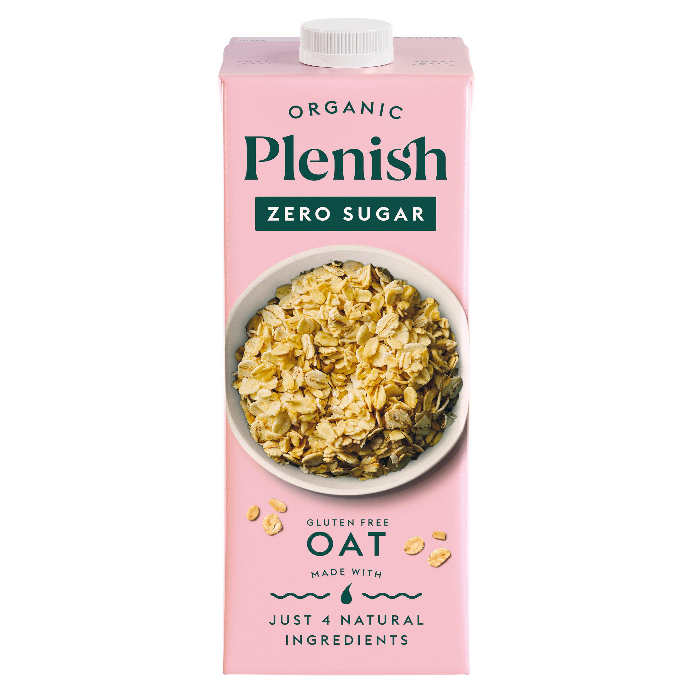 Plenish 1L Organic Chilled Dairy Free Oat Zero Sugar Drink