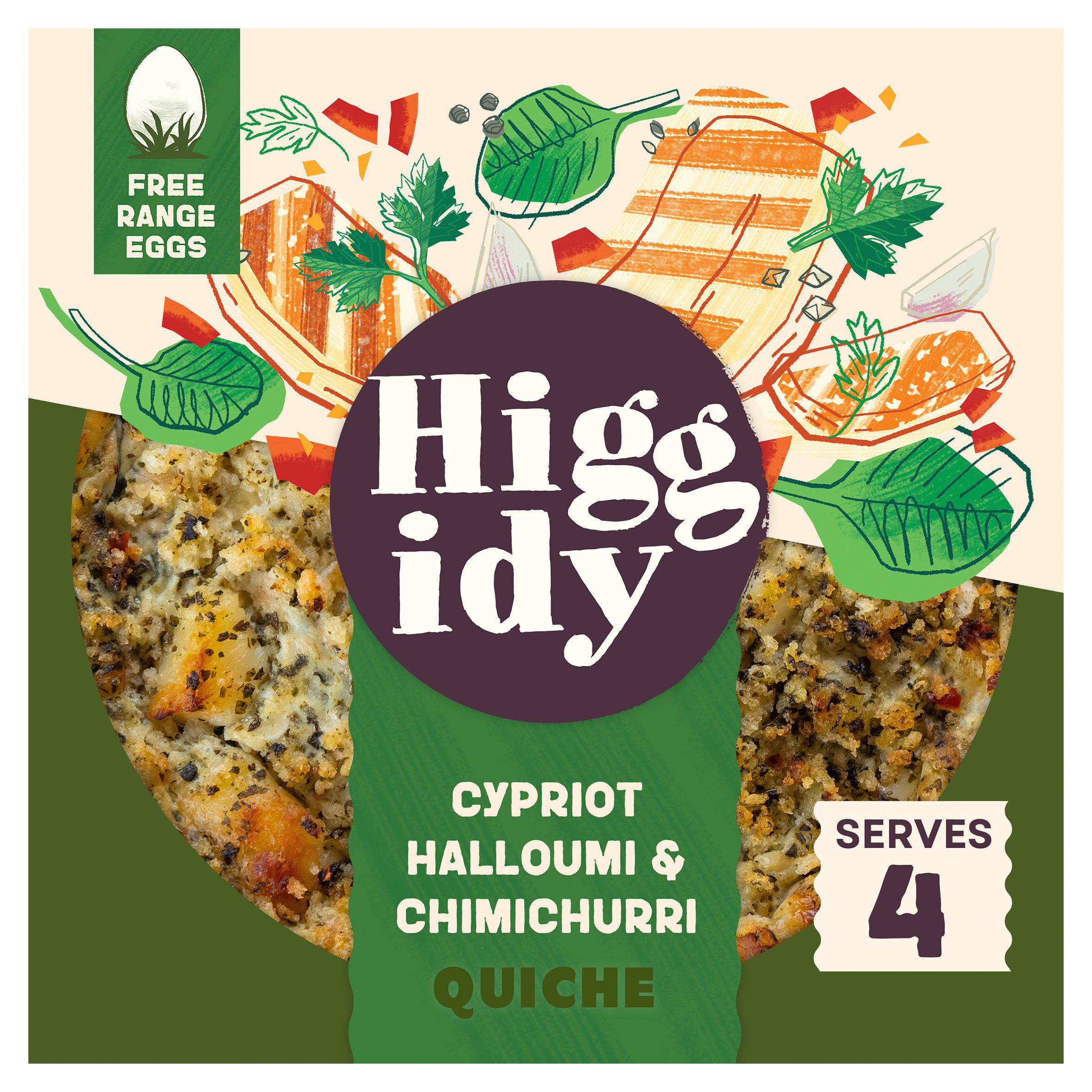 Higgidy Cypriot Halloumi & Chimichurri Quiche 400g