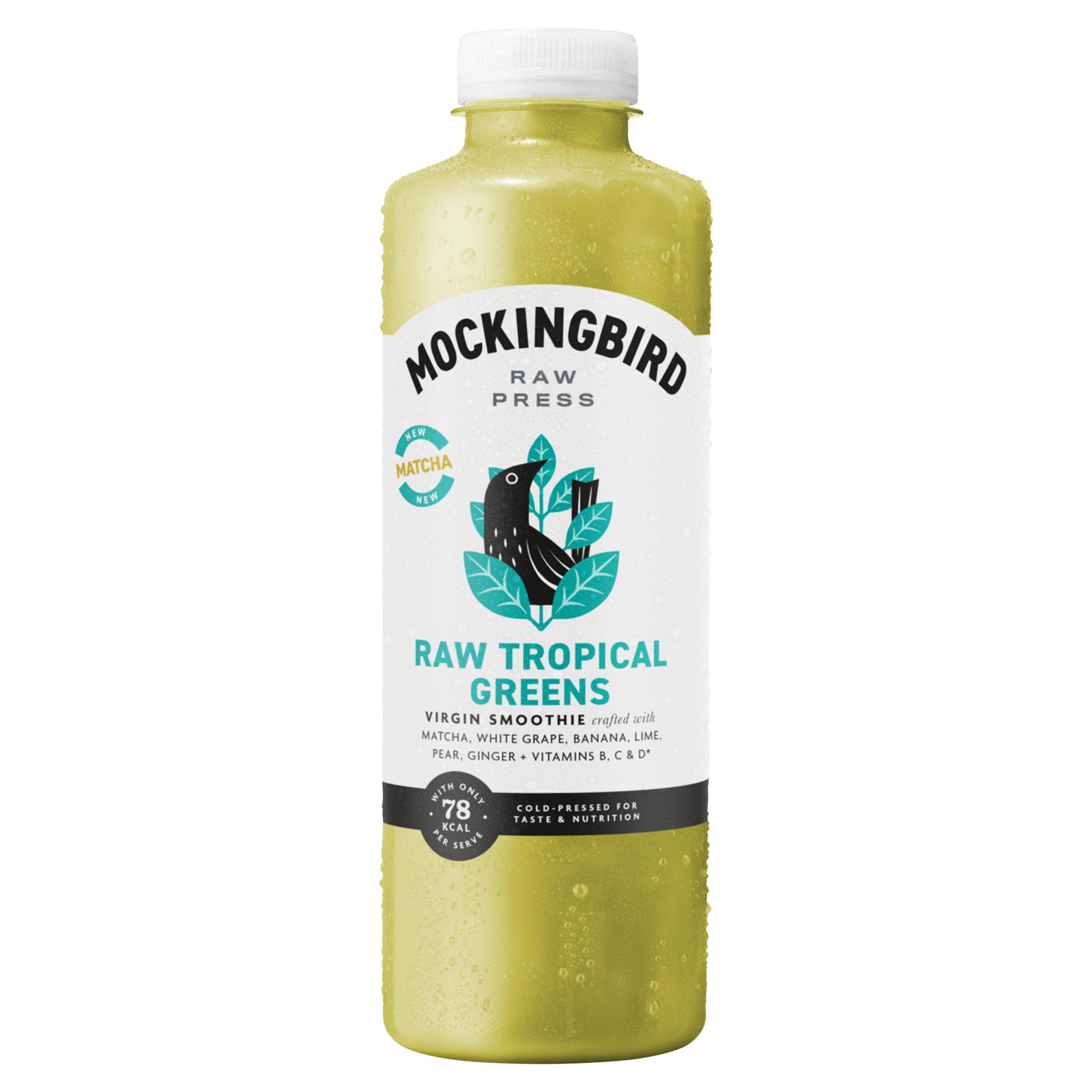 Mockingbird Raw Press 750ml Raw Tropical Greens Smoothie