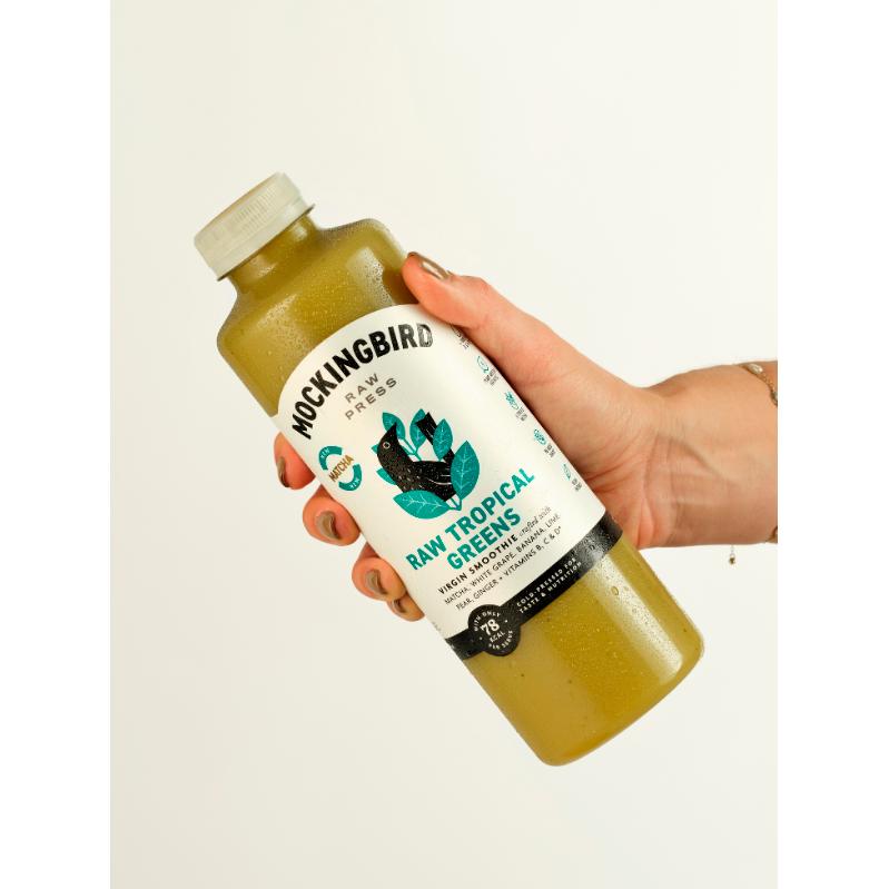 Mockingbird Raw Press 750ml Raw Tropical Greens Smoothie thumbnail 3