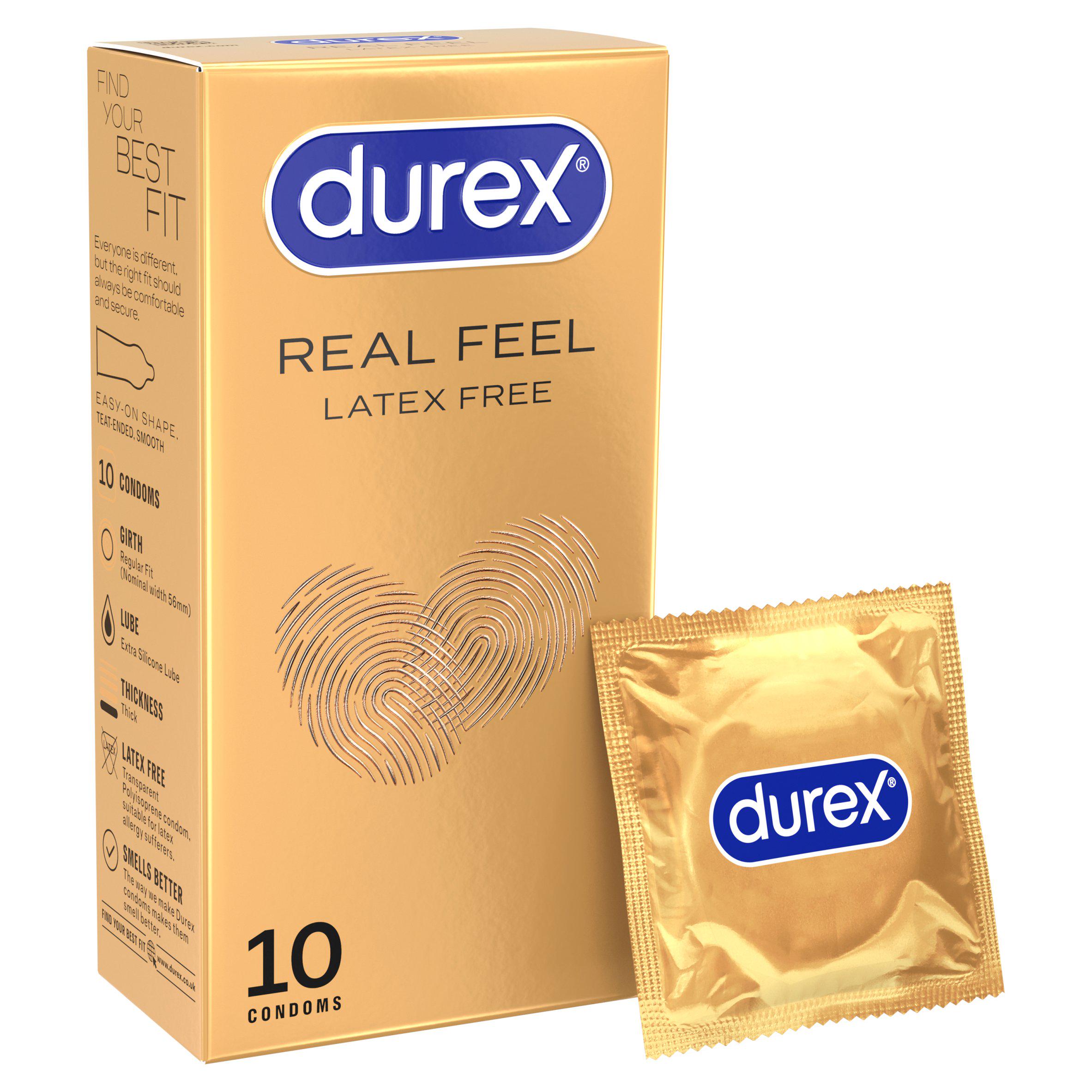 Durex 10 x Real Feel Latex Free Condoms