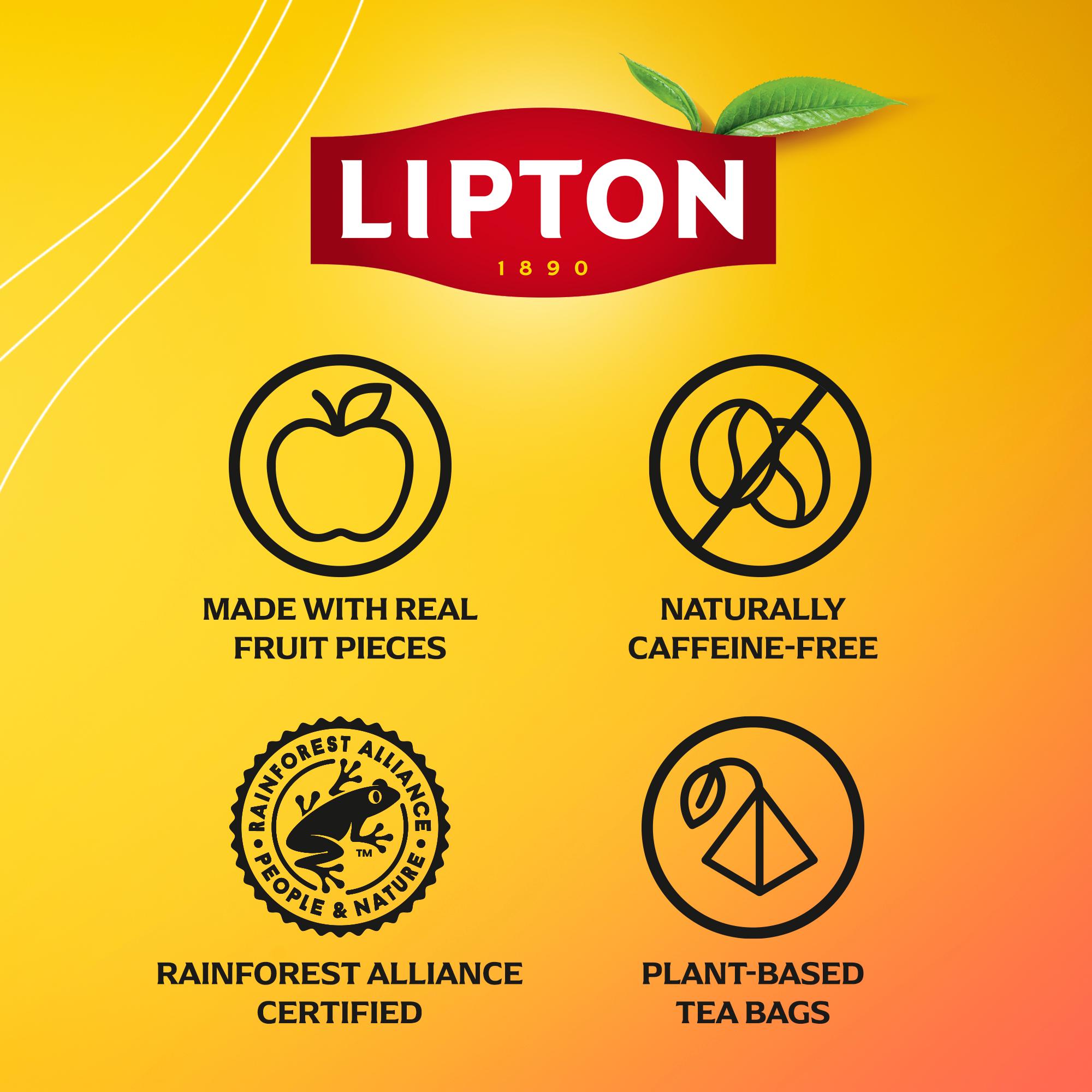 Lipton Berry Bliss 20 x 2.1g Raspberry, Strawberry & Hibiscus Pyramid Tea Bags thumbnail 4
