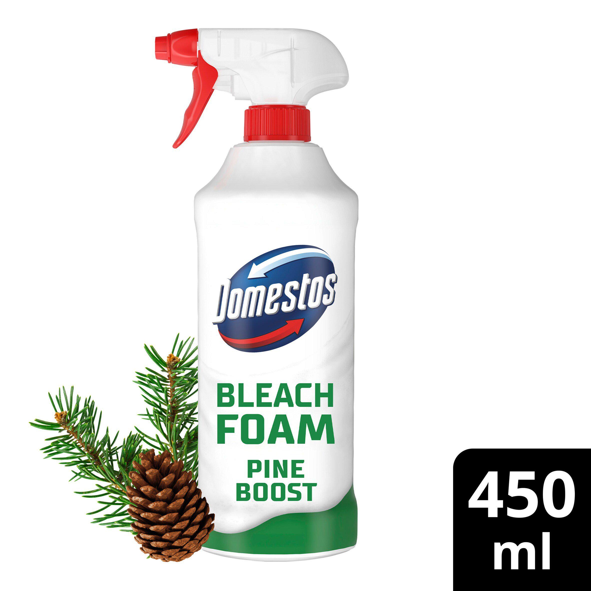 Domestos Bleach Foam Toilet and Bathroom Pine Boost 450ml