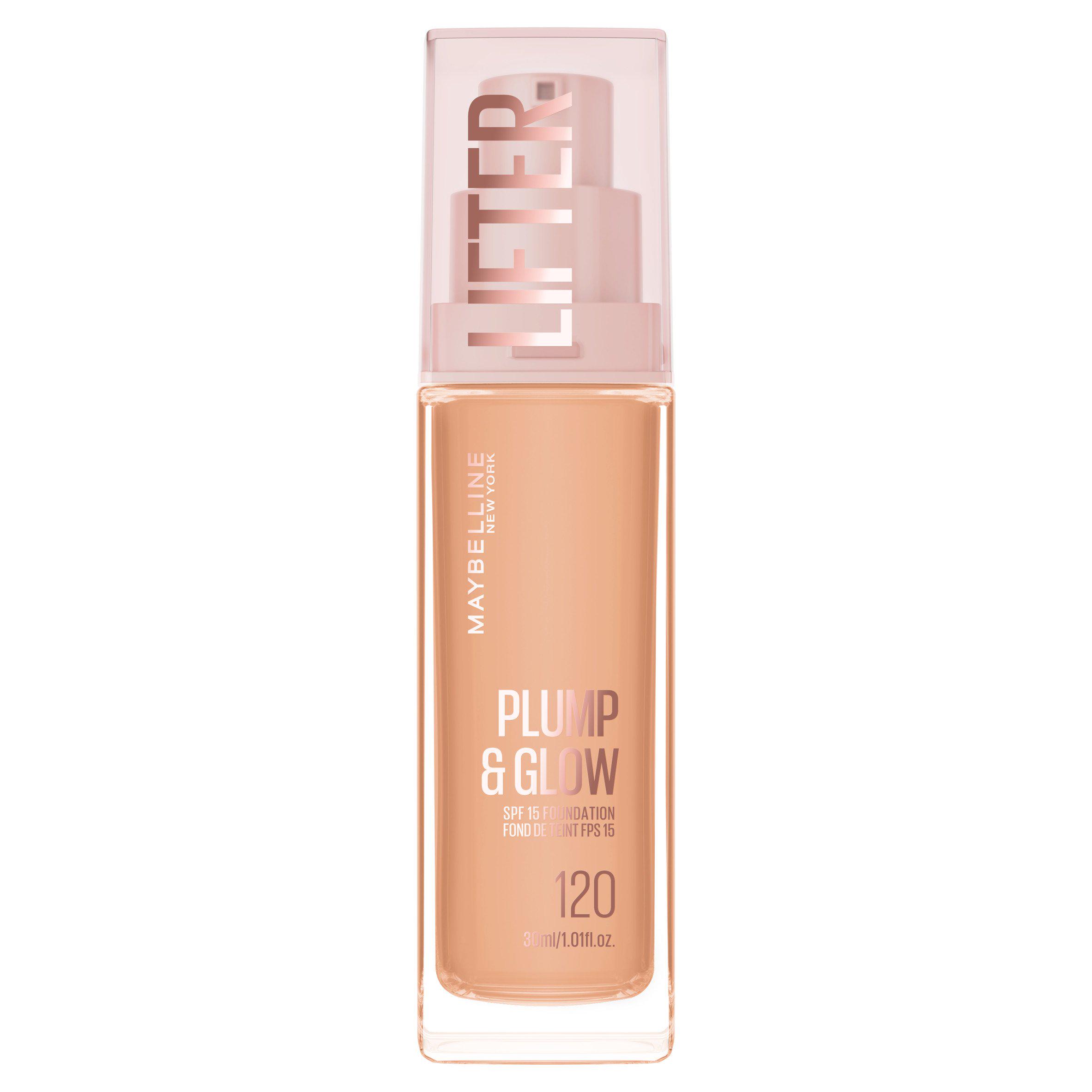 Maybelline New York Foundation Lifter Plump & Glow All Day Wear Shade 120