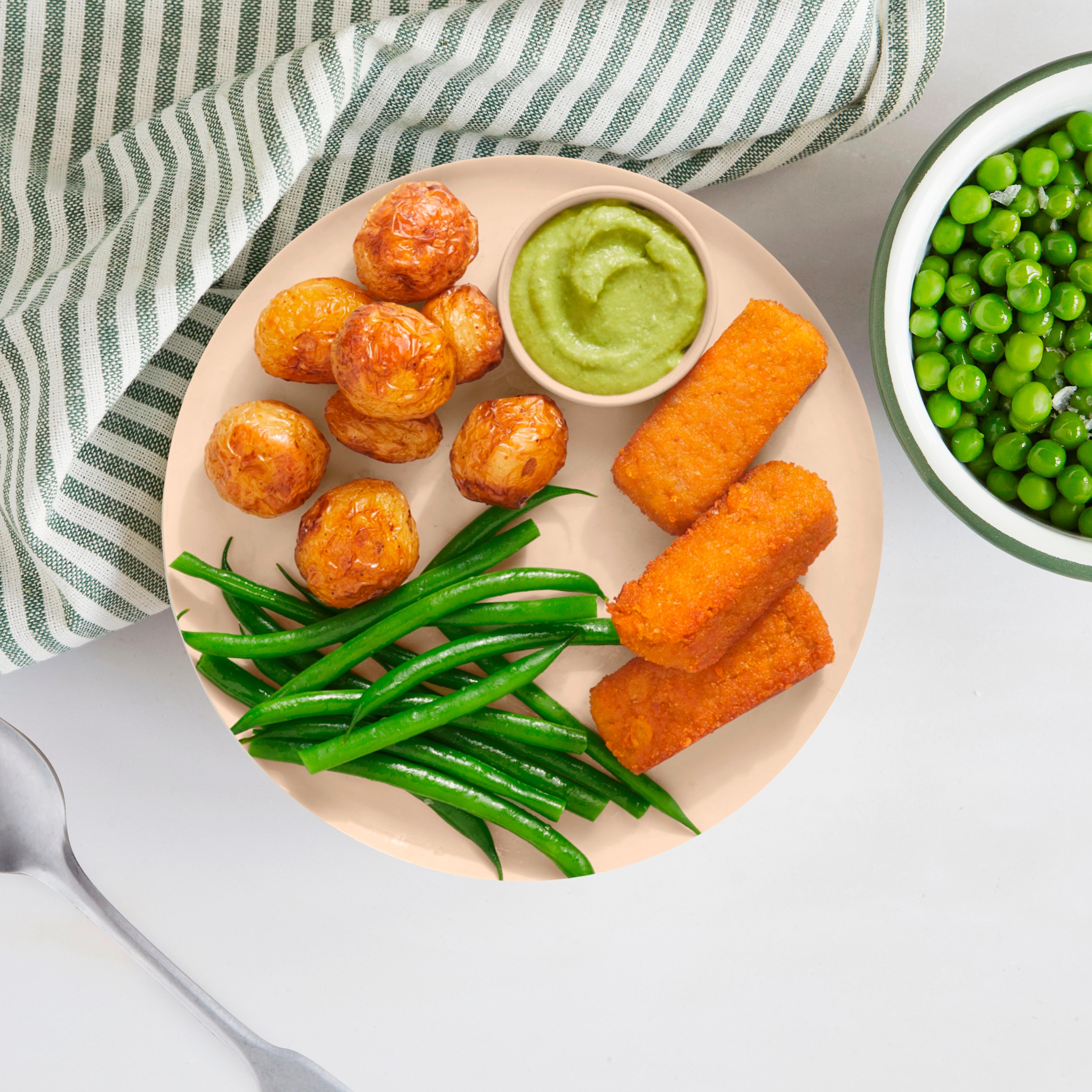 all plants 160g Spinach & Peas Tofu Goujons thumbnail 2