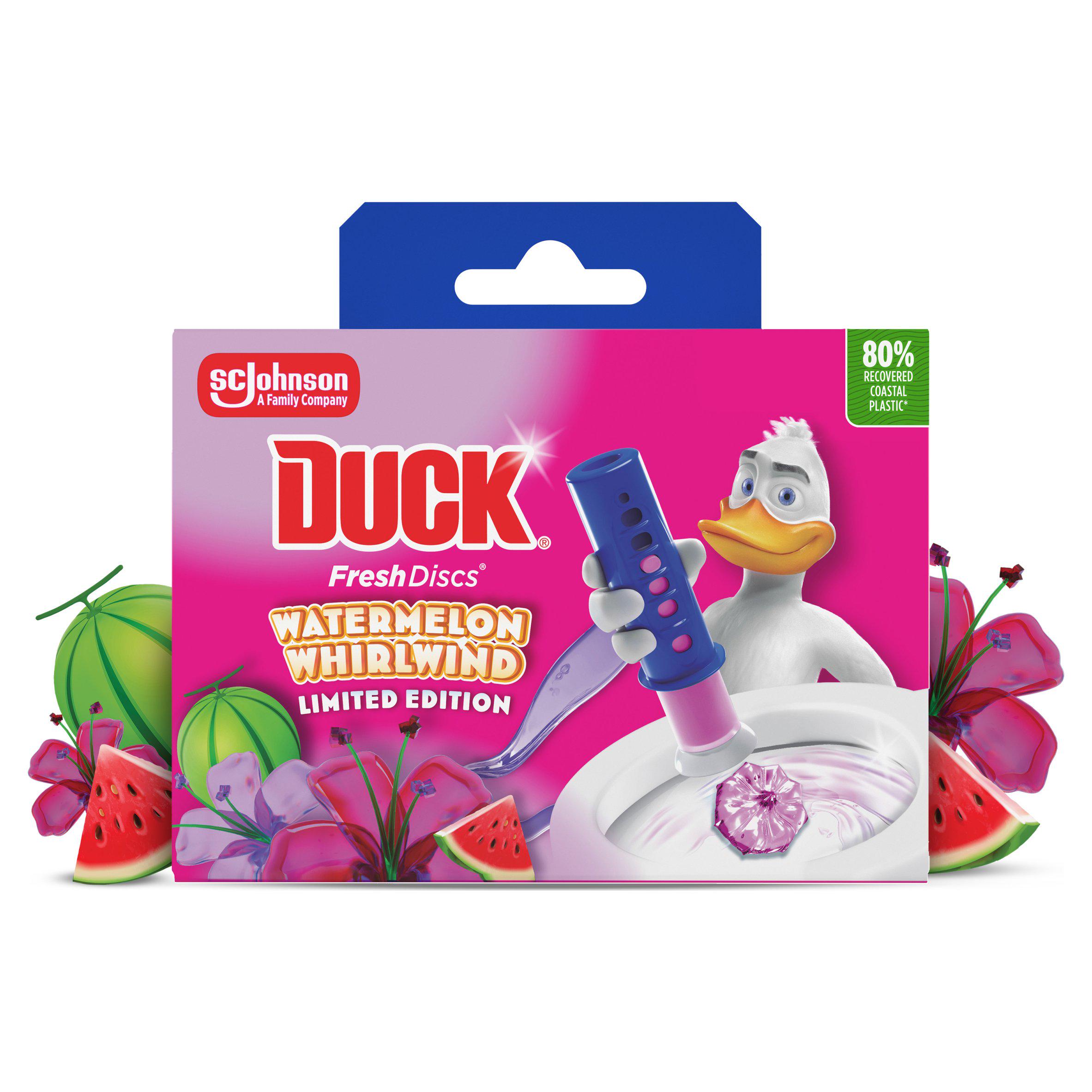 Fresh Discs Toilet Gel Holder & Refill Watermelon Whirlwind 36ml