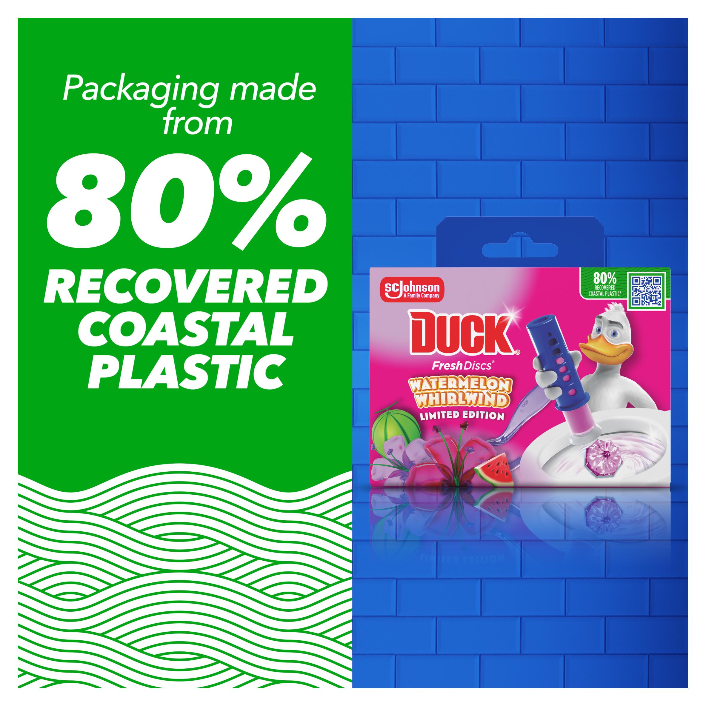 Duck Fresh Discs 36ml Watermelon Whirlwind Toilet Gel Holder & Refill thumbnail 6