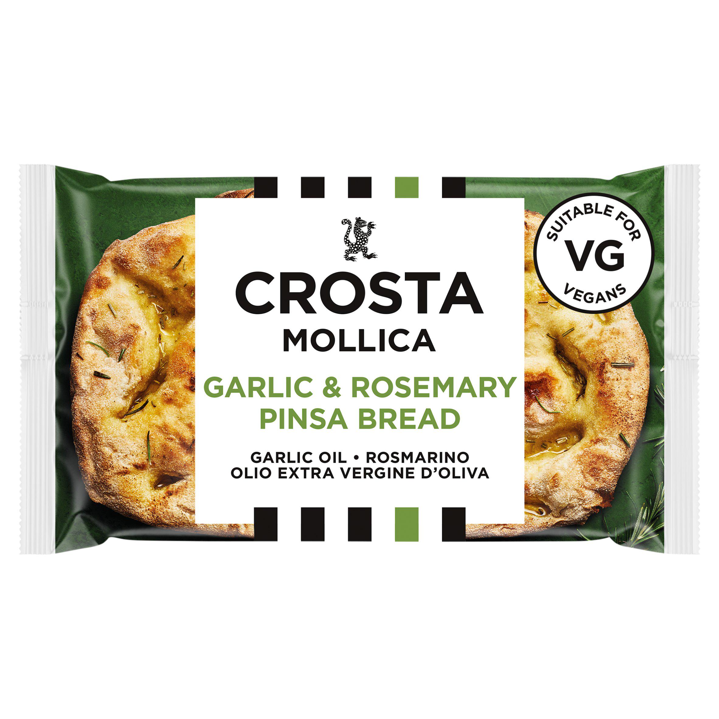 Crosta Mollica Garlic & Rosemary Pinsa Bread 243g