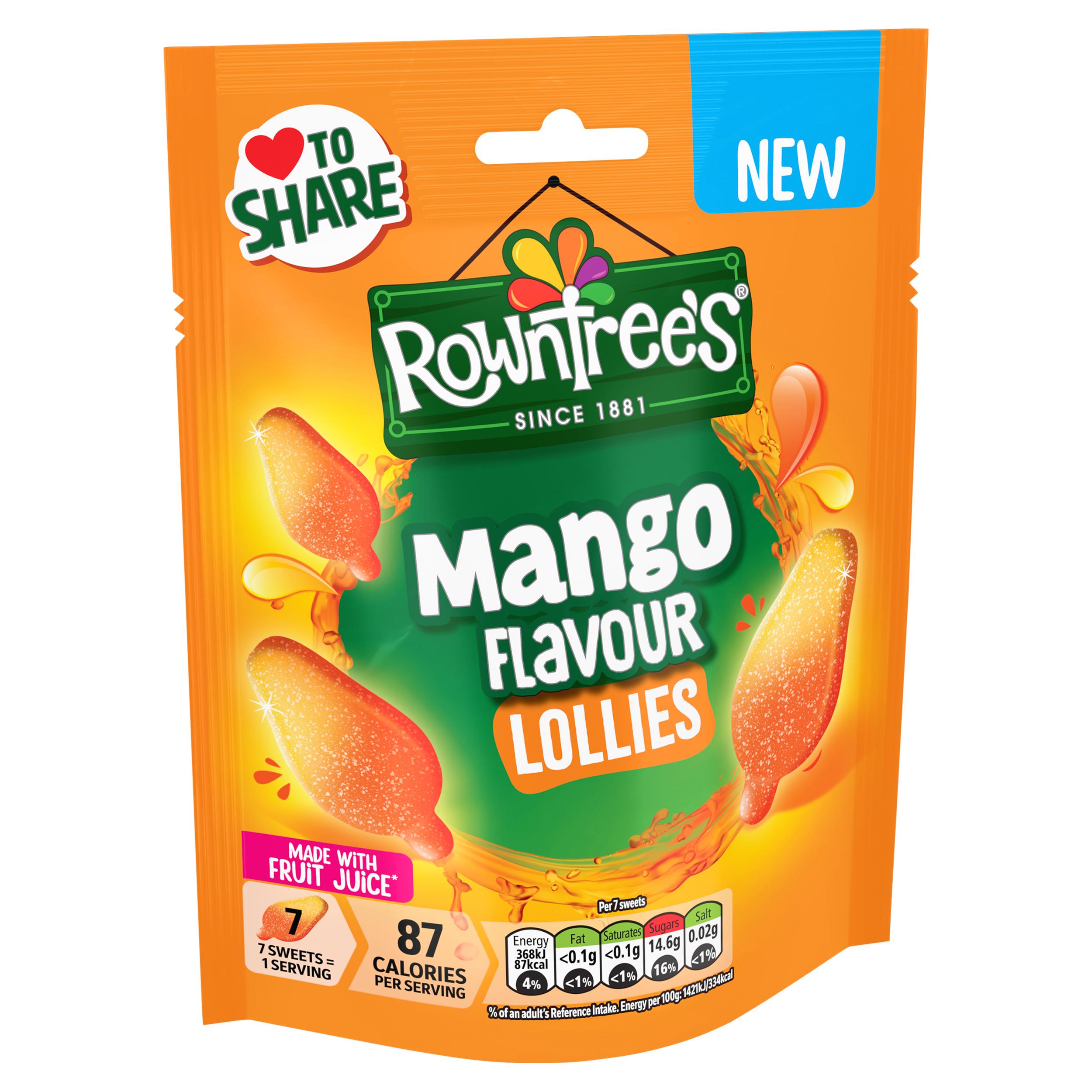 Rowntree's 130g Mango Flavour Sweets Sharing Bag Lollies thumbnail 2