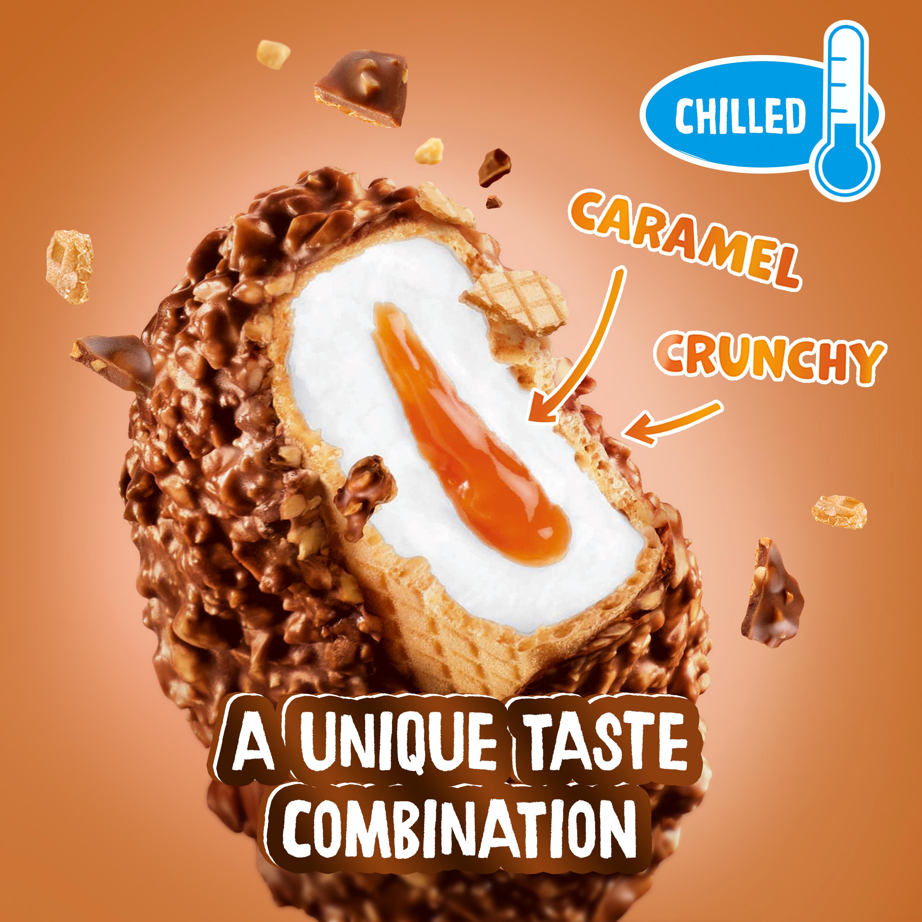Kinder Maxi King 3 x 35g Milk Chocolate, Hazelnuts & Caramel Chilled Snack thumbnail 2
